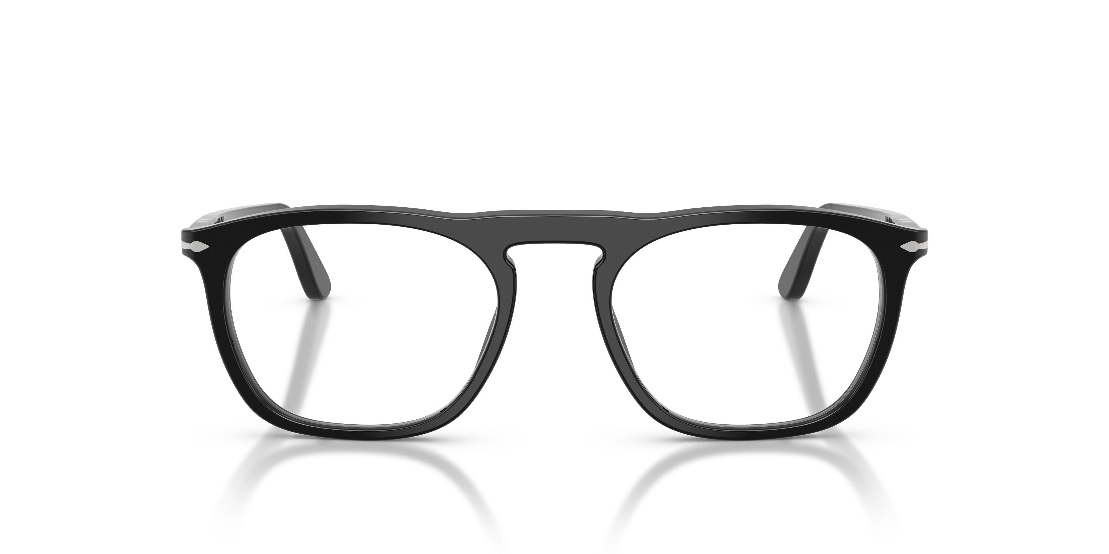 Occhiali da vista Persol PO 3391V (95) colore nero forma quadrato lenti lente demo