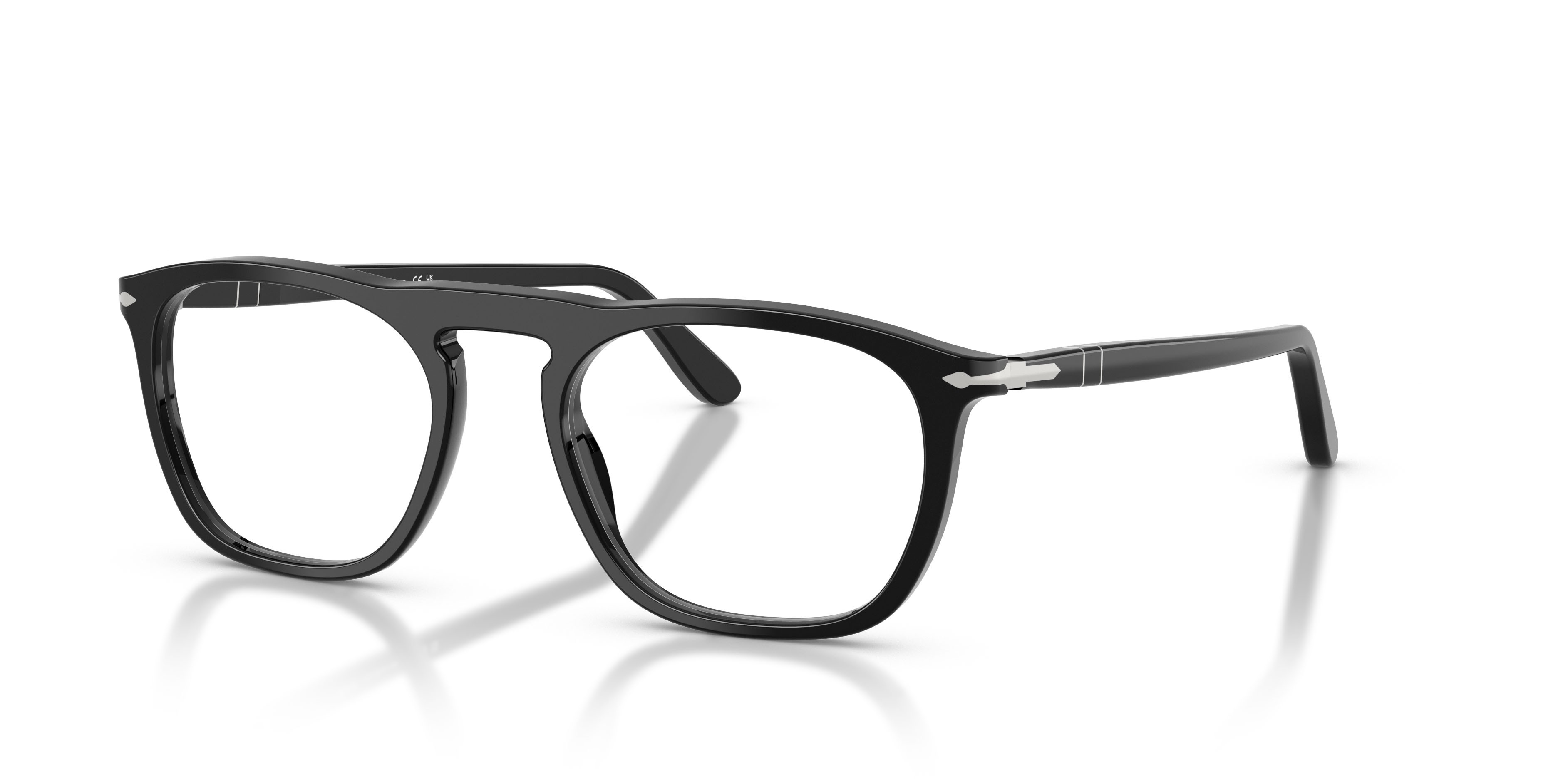 Occhiali da vista Persol PO 3391V (95) colore nero forma quadrato lenti lente demo