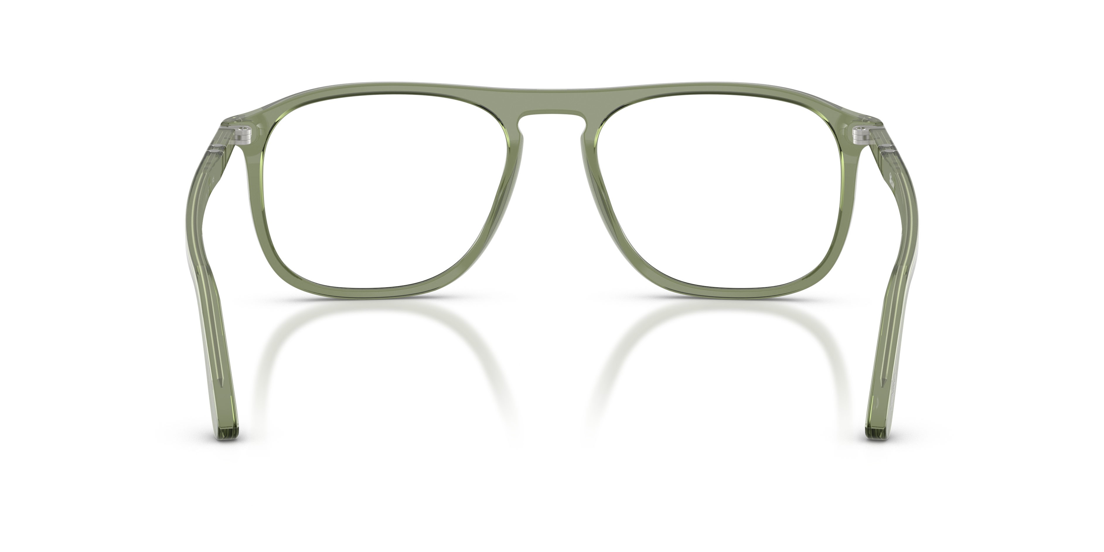 Eyeglasses Persol PO 3392V (1226) color verde trasparente shape square lenses lente demo