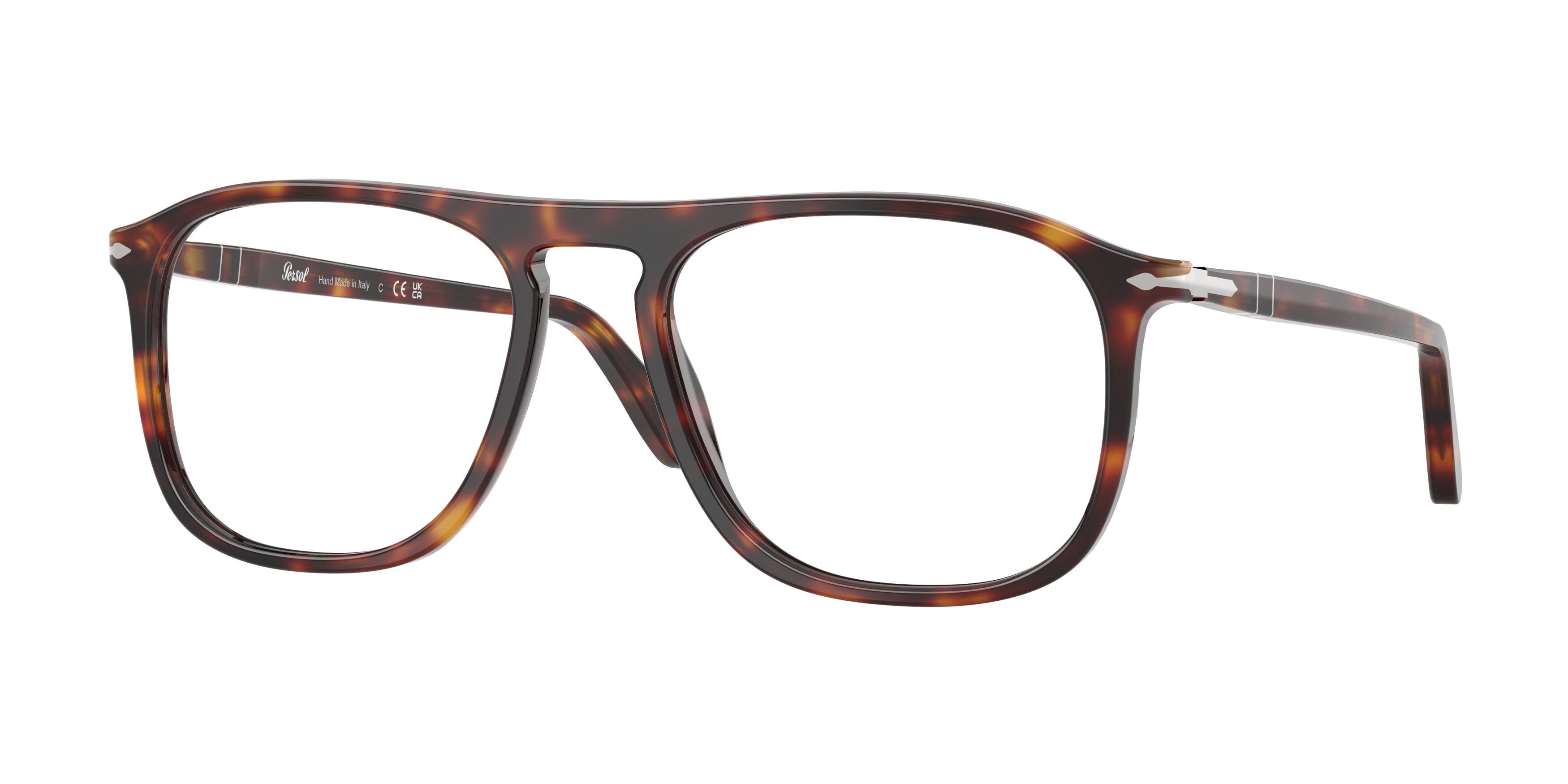 Eyeglasses Persol PO 3392V (24) color havana shape square lenses lente demo