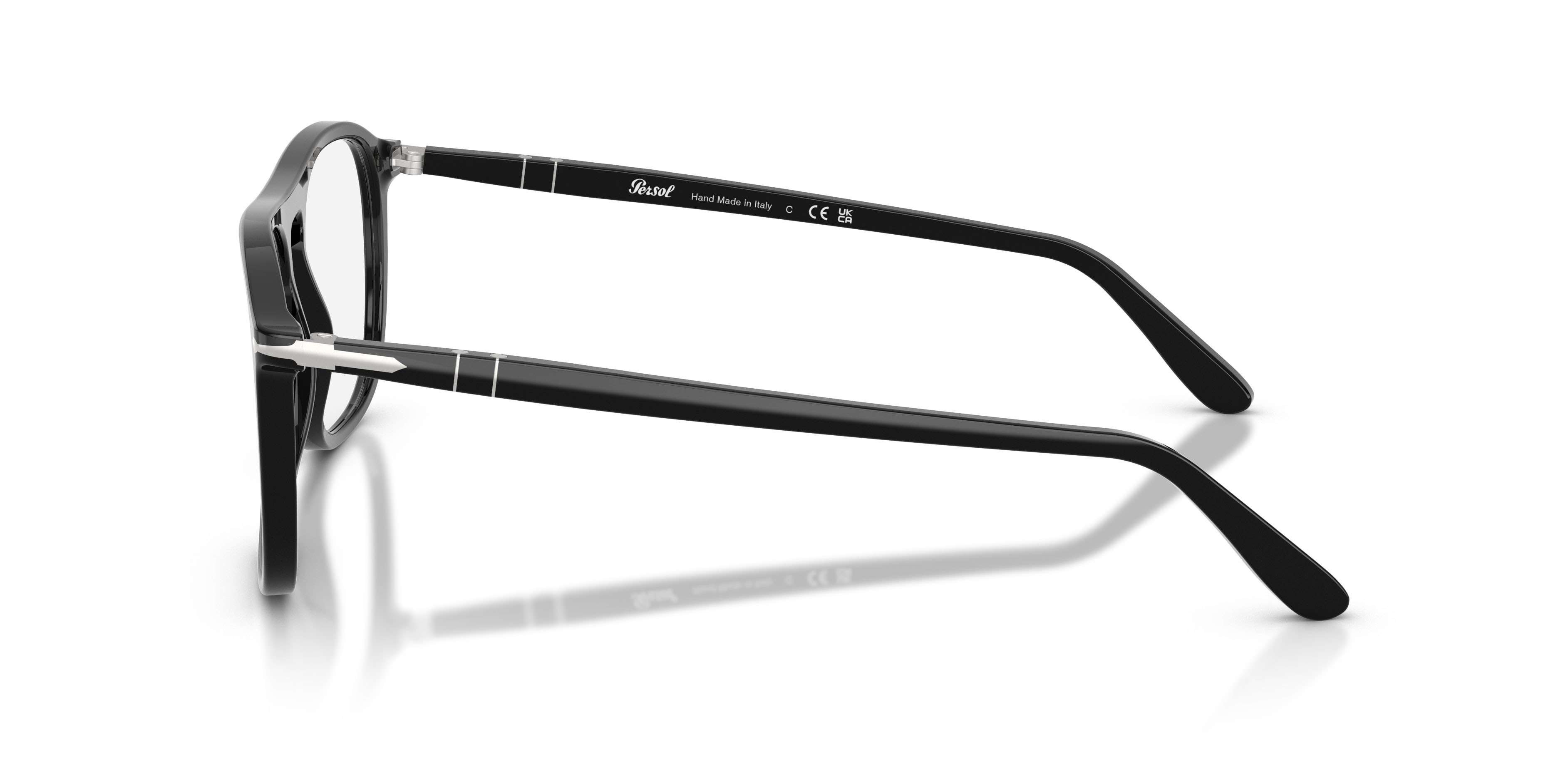 Occhiali da vista Persol PO 3392V (95) colore nero forma quadrato lenti lente demo