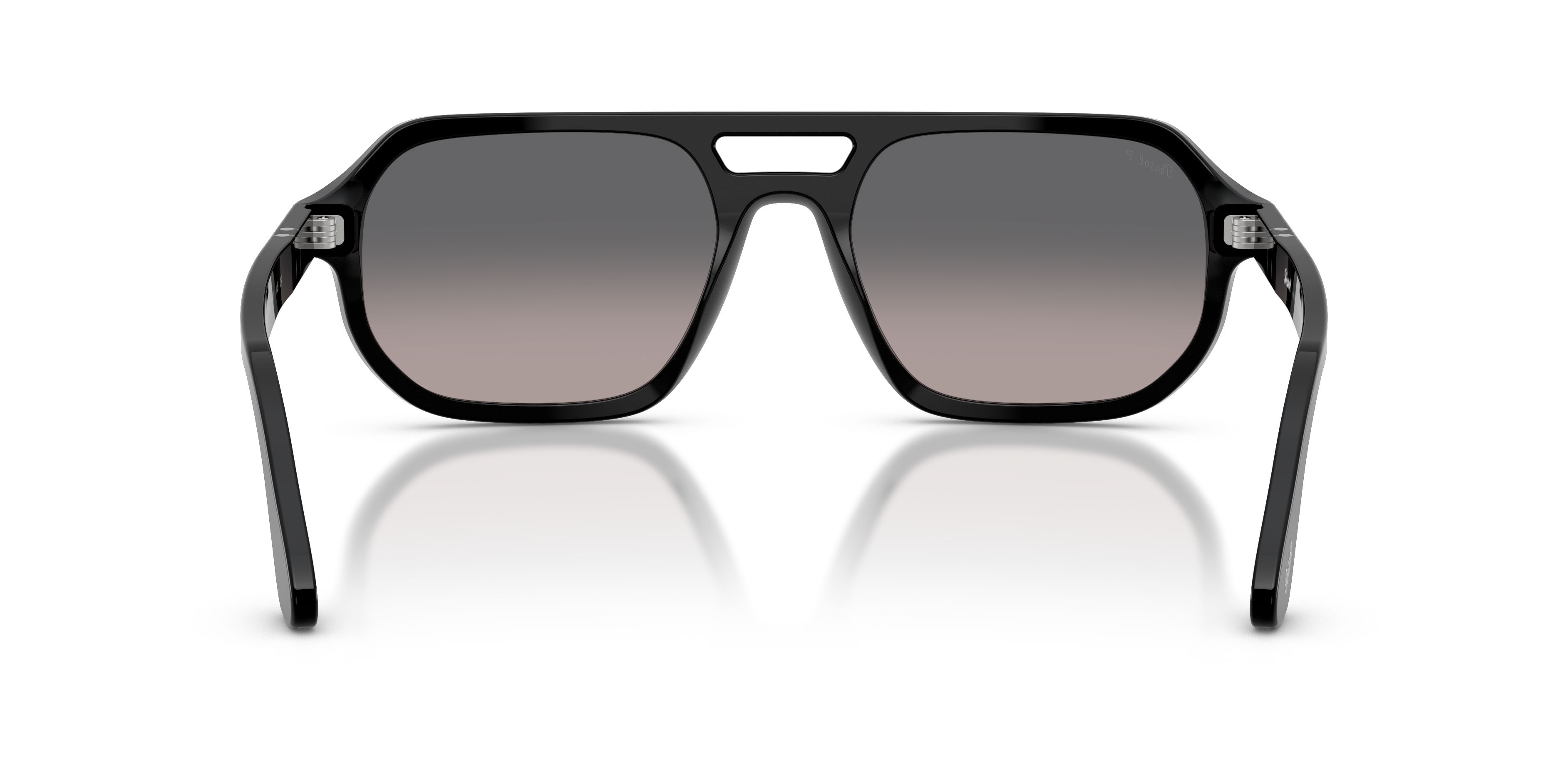 Occhiali da sole Persol Guido PO 3393S (95/M3) colore nero forma quadrato lenti polarizzata grigio sfumato