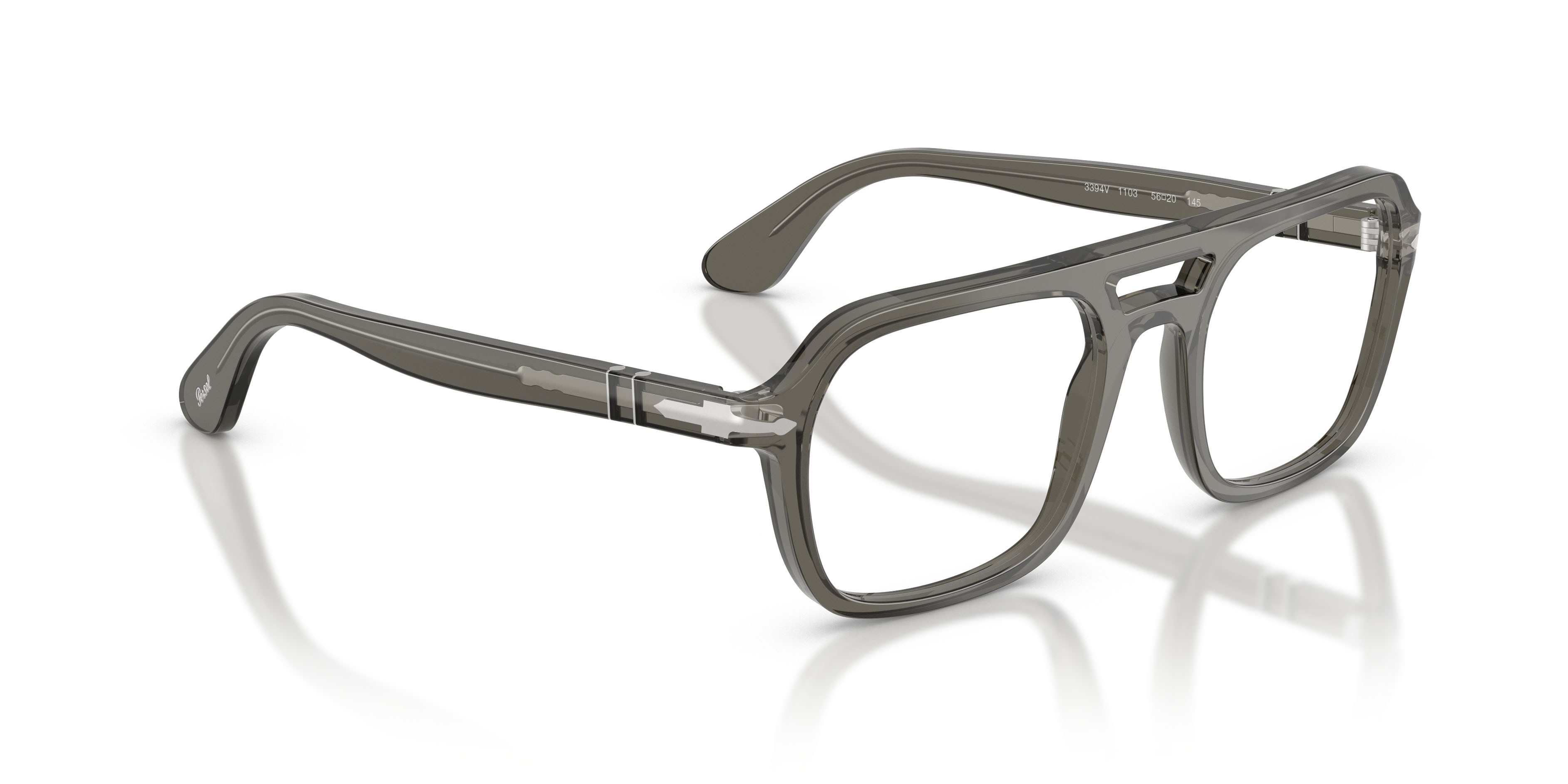 Eyeglasses Persol PO 3394V (1103) color fumo shape square lenses lente demo