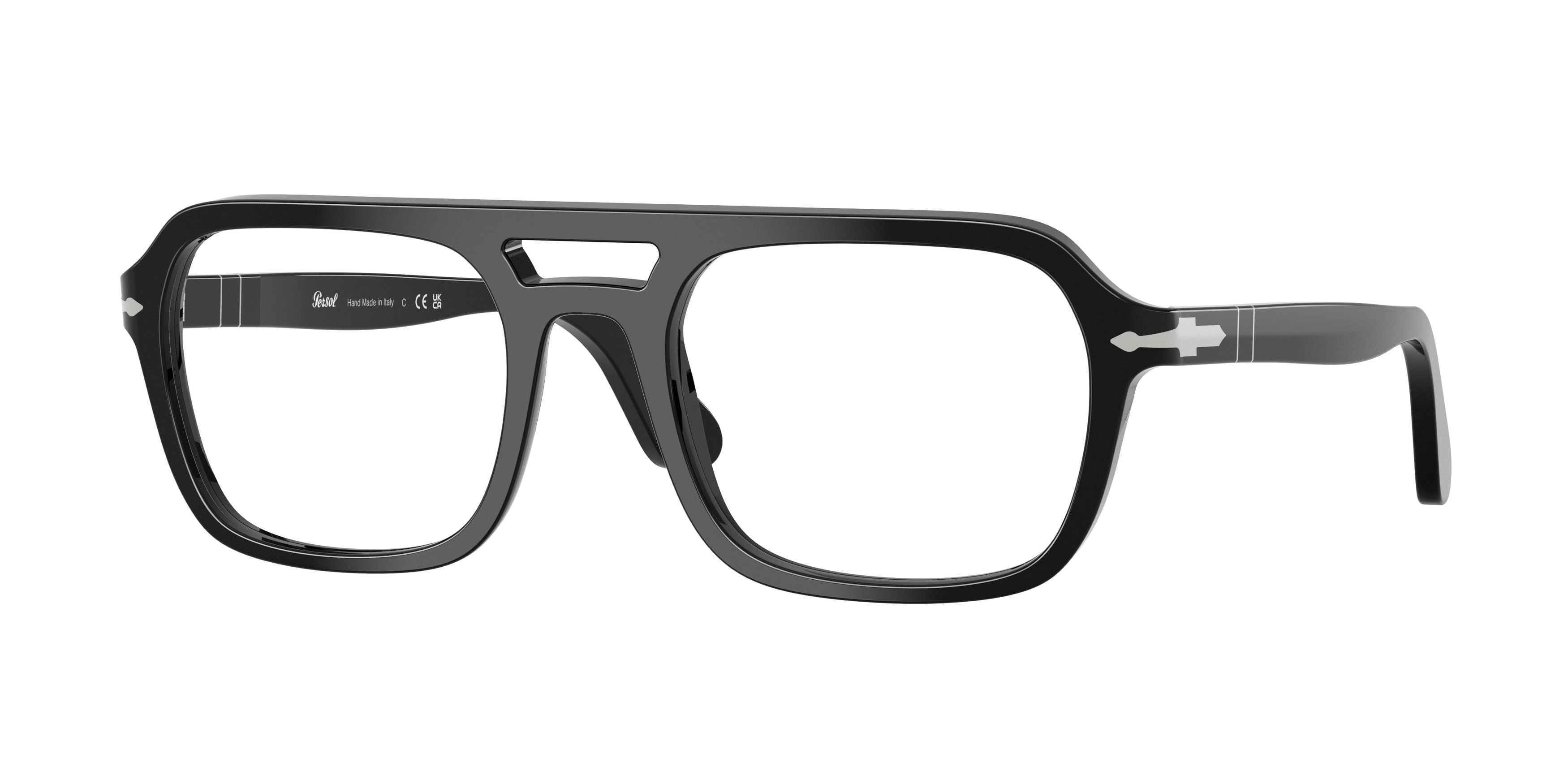 Eyeglasses Persol PO 3394V (95) color nero shape square lenses lente demo