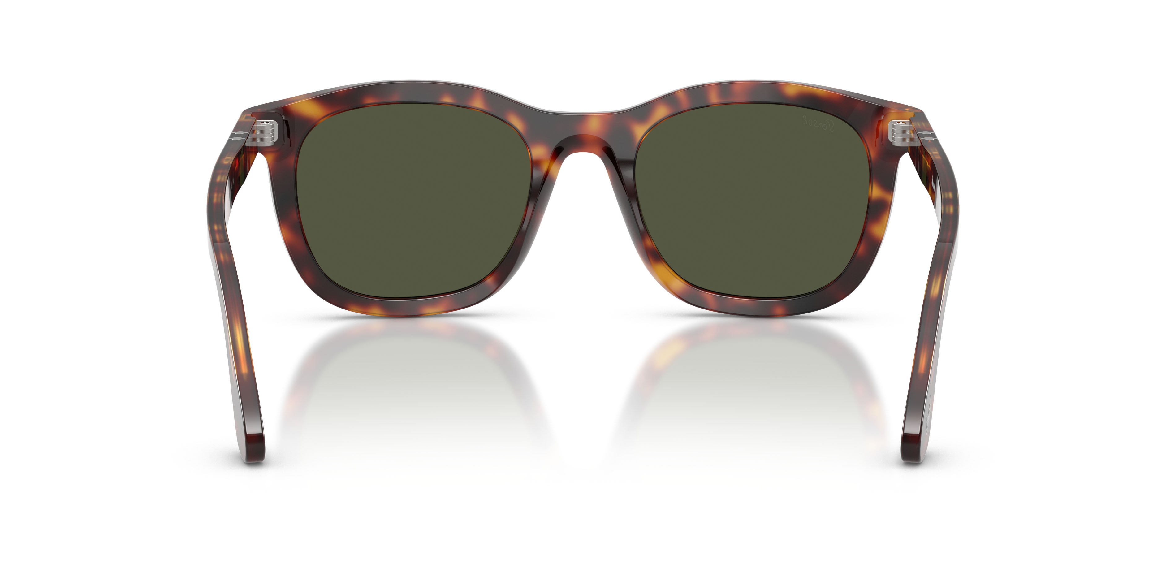 Occhiali da sole Persol PO 3395S (24/31) colore havana forma pantos lenti verde