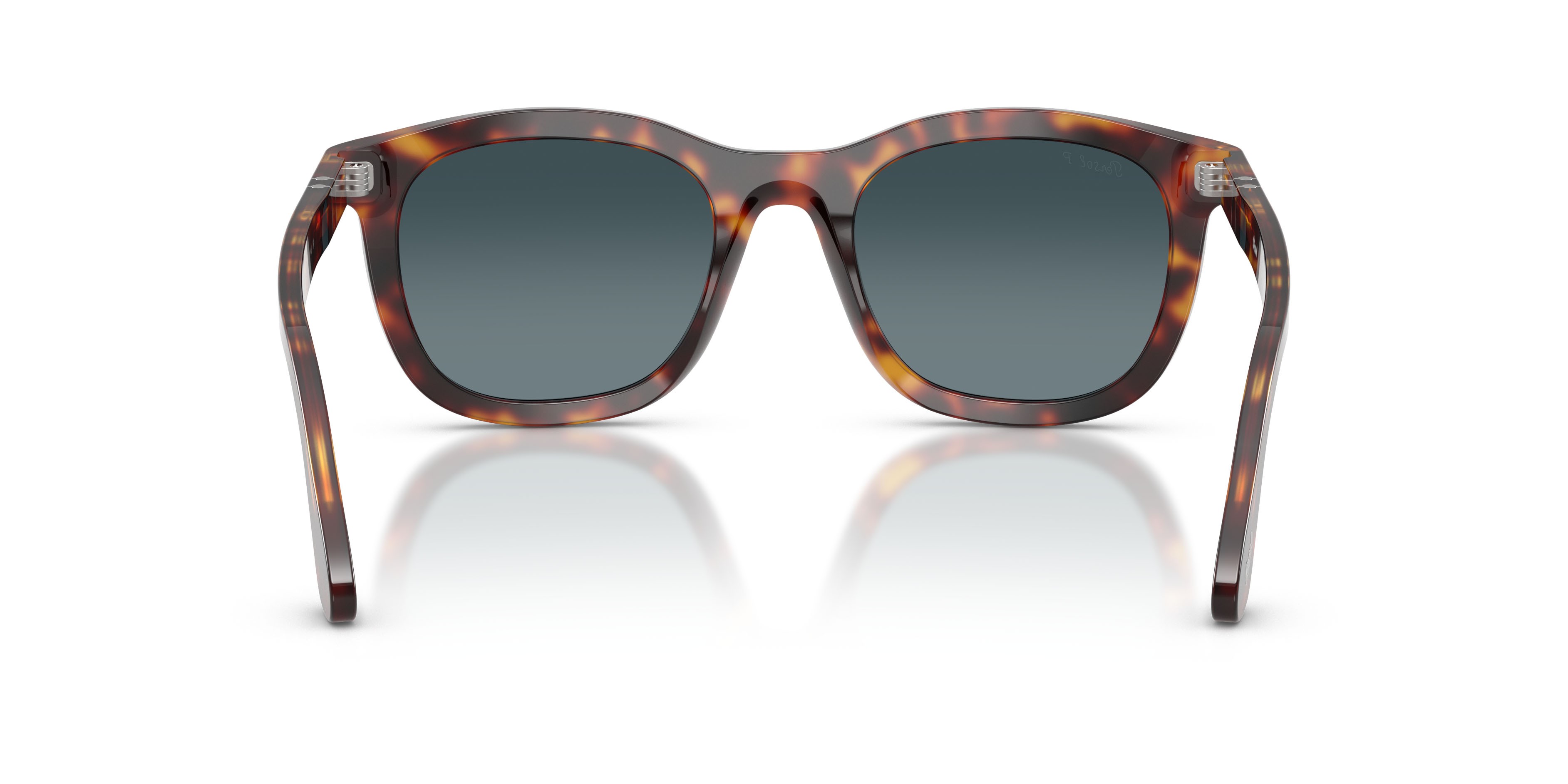 Sunglasses Persol PO 3395S (24/S3) color havana shape pantos lenses celeste sfumato blu scuro