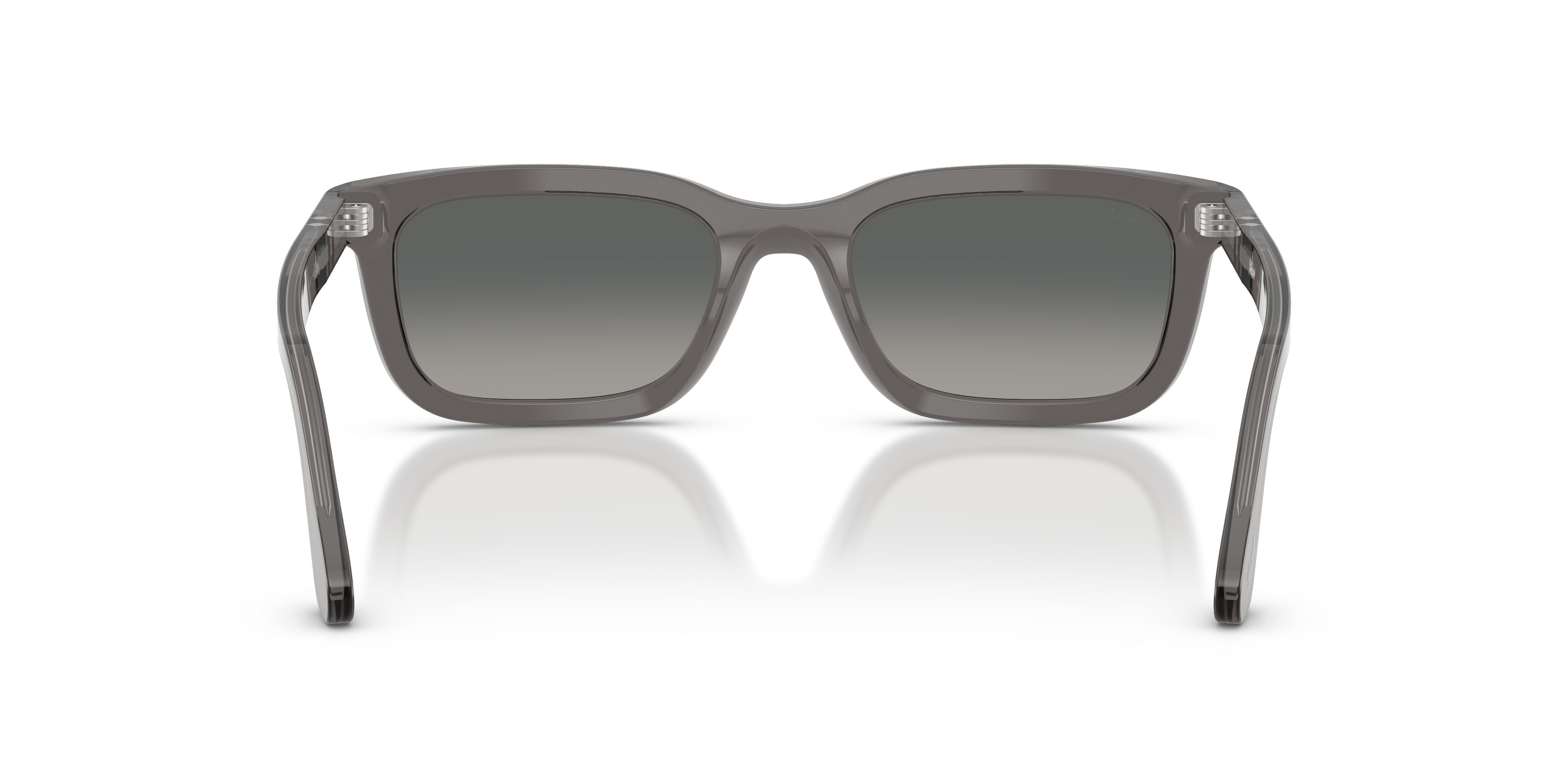 Sunglasses Persol PO 3396S (119671) color grigio trasparente shape rectangle lenses grigio sfumato