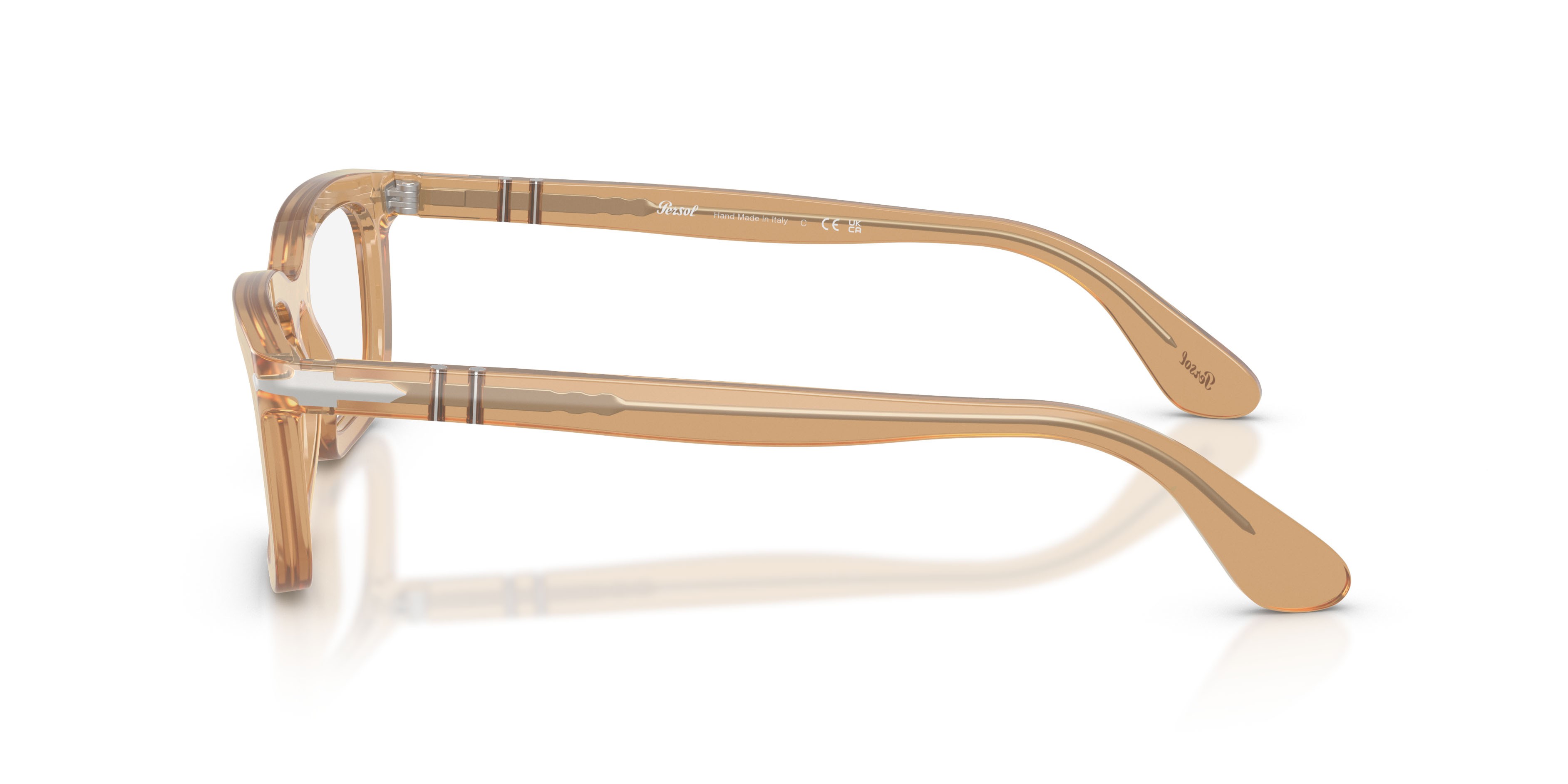 Occhiali da vista Persol PO 3397V (1169) colore beige opalino forma rettangolare lenti lente demo
