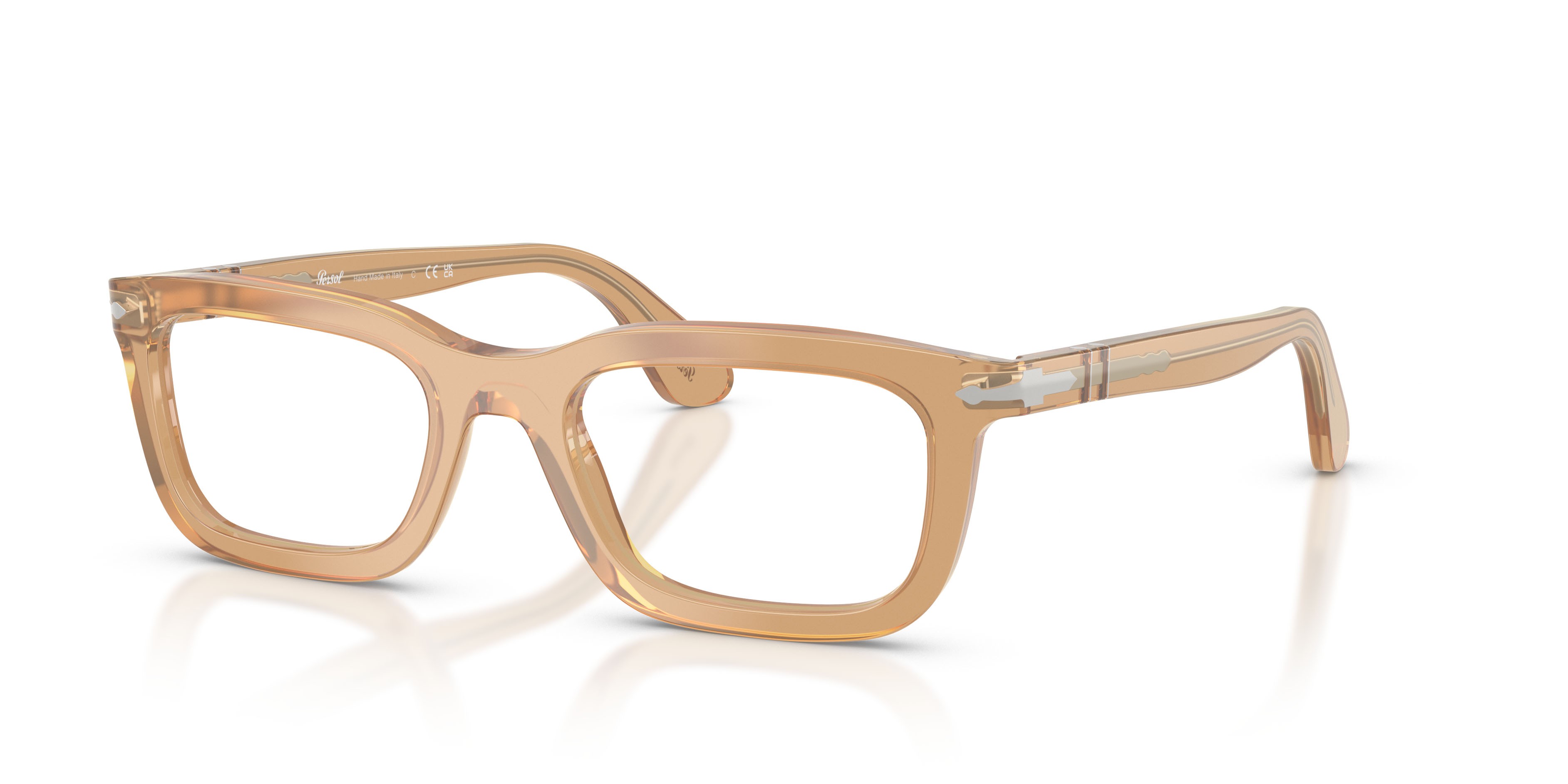 Occhiali da vista Persol PO 3397V (1169) colore beige opalino forma rettangolare lenti lente demo