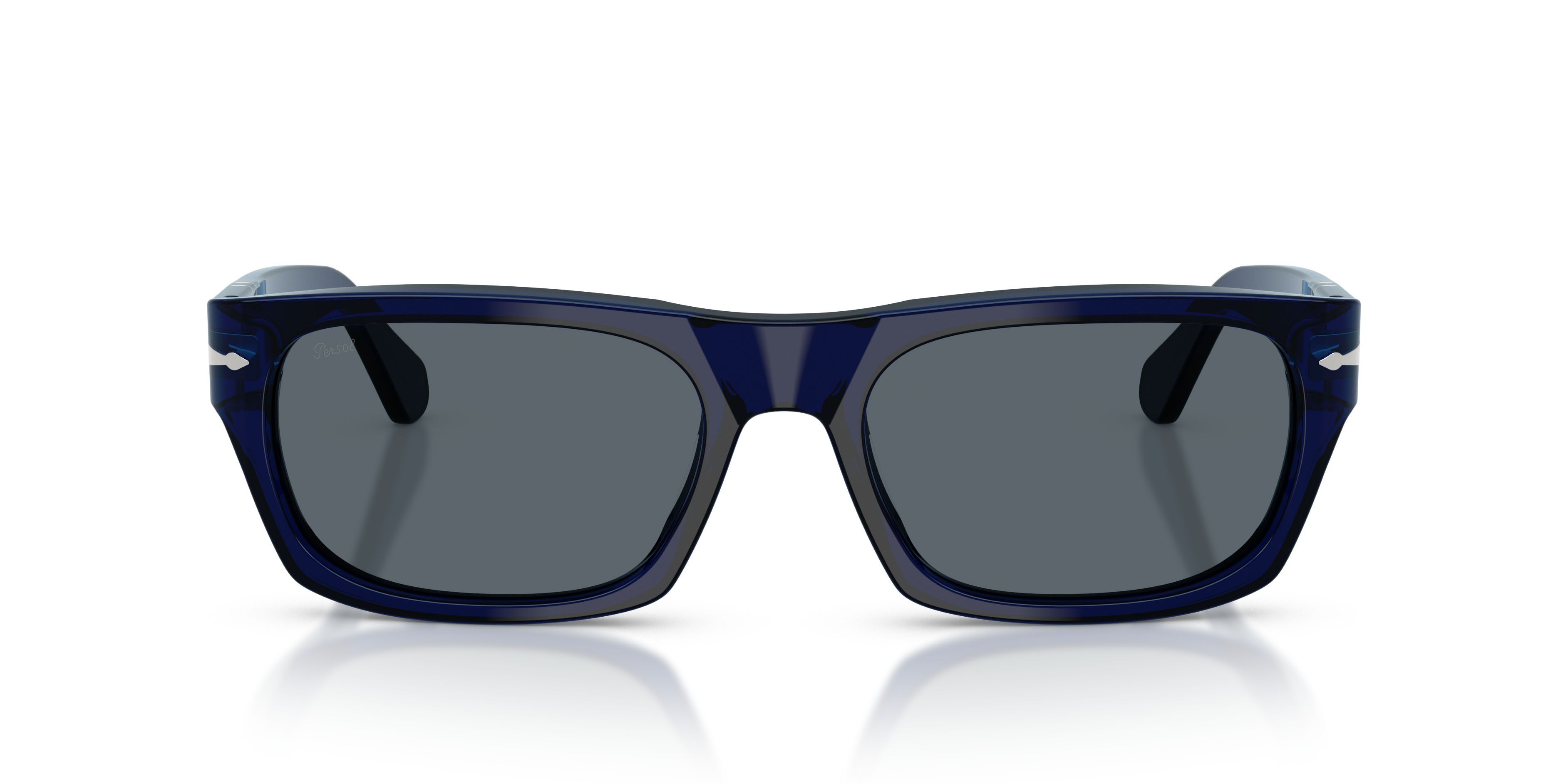 Occhiali da sole Persol PO 3398S (181/R5) colore cobalto forma rettangolare lenti blu