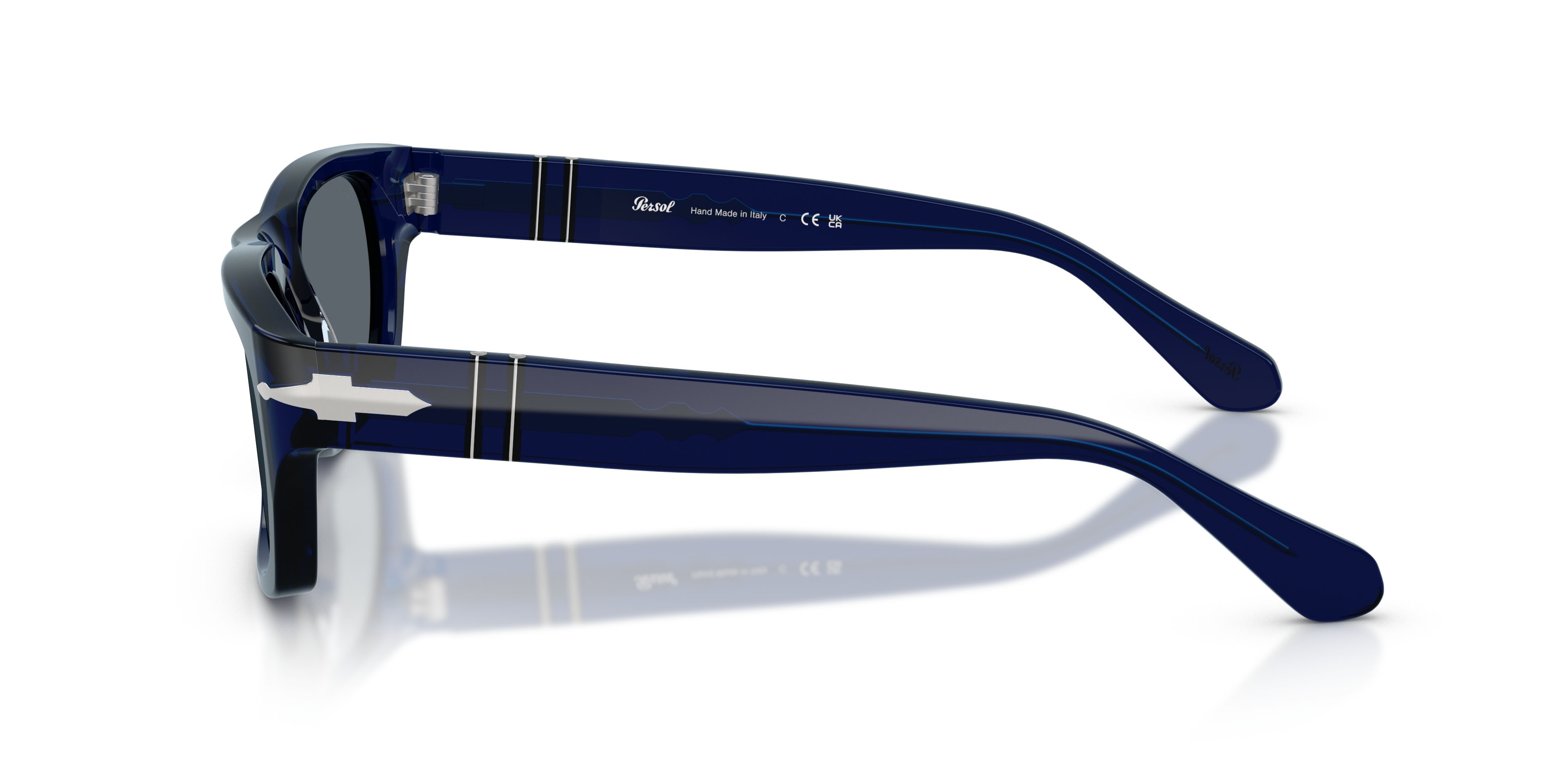 Occhiali da sole Persol PO 3398S (181/R5) colore cobalto forma rettangolare lenti blu