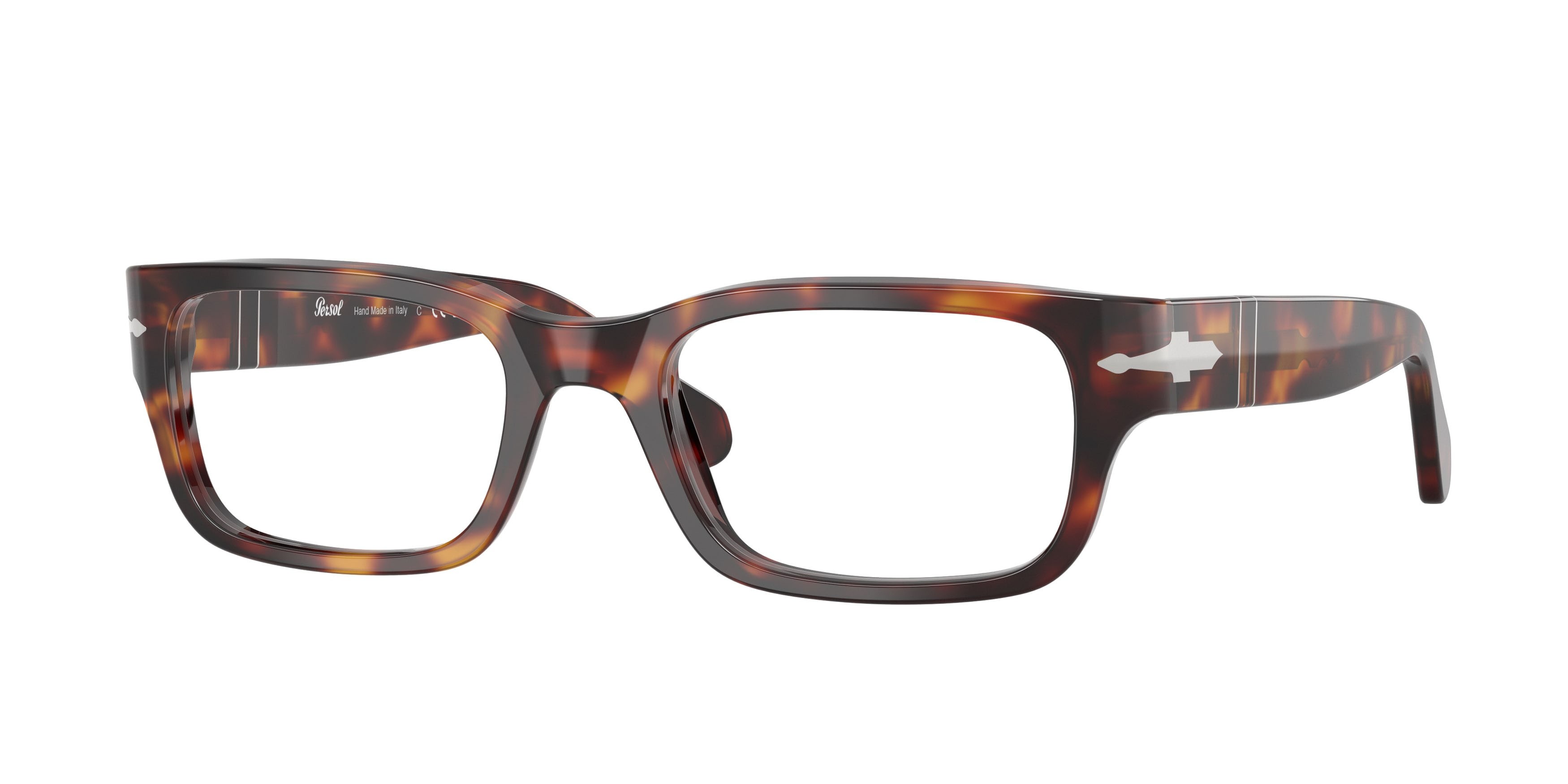 Eyeglasses Persol PO 3399V (24) color havana shape rectangle lenses lente demo