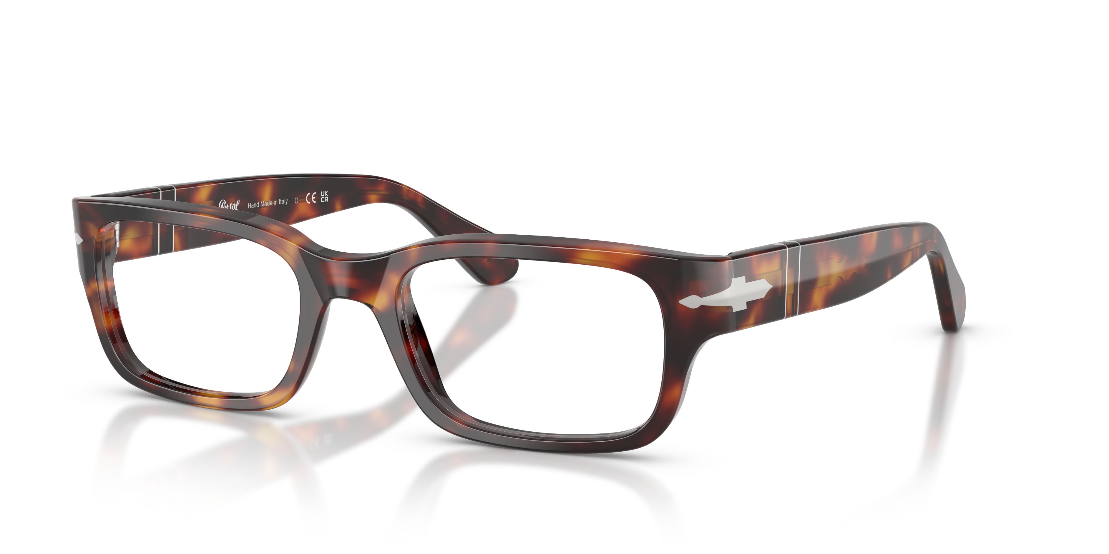 Eyeglasses Persol PO 3399V (24) color havana shape rectangle lenses lente demo