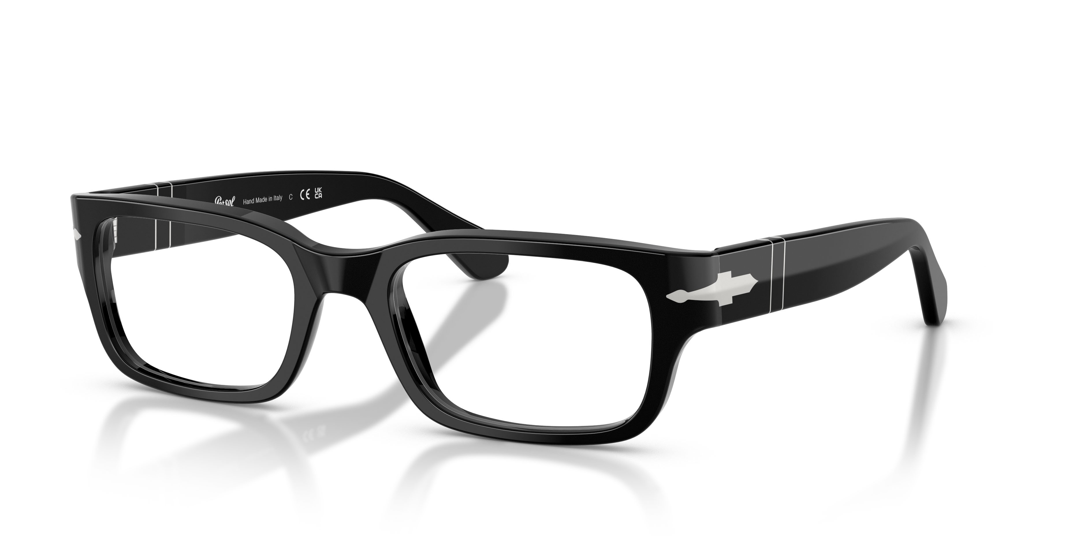 Occhiali da vista Persol PO 3399V (95) colore nero forma rettangolare lenti lente demo