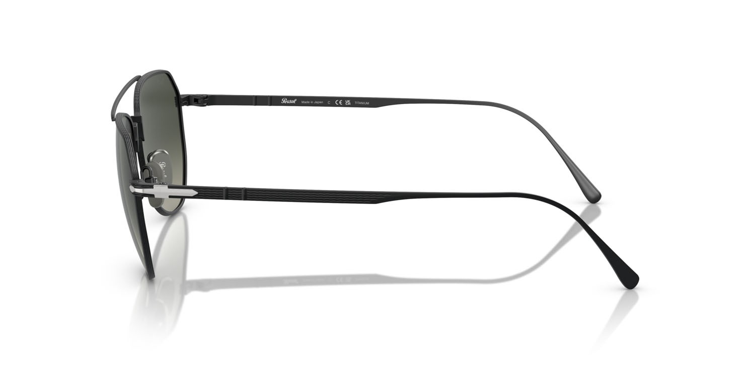 Sonnenbrillen Persol PO 5003ST (800471) farbe nero opaco form pantos gläser sfumato grigio