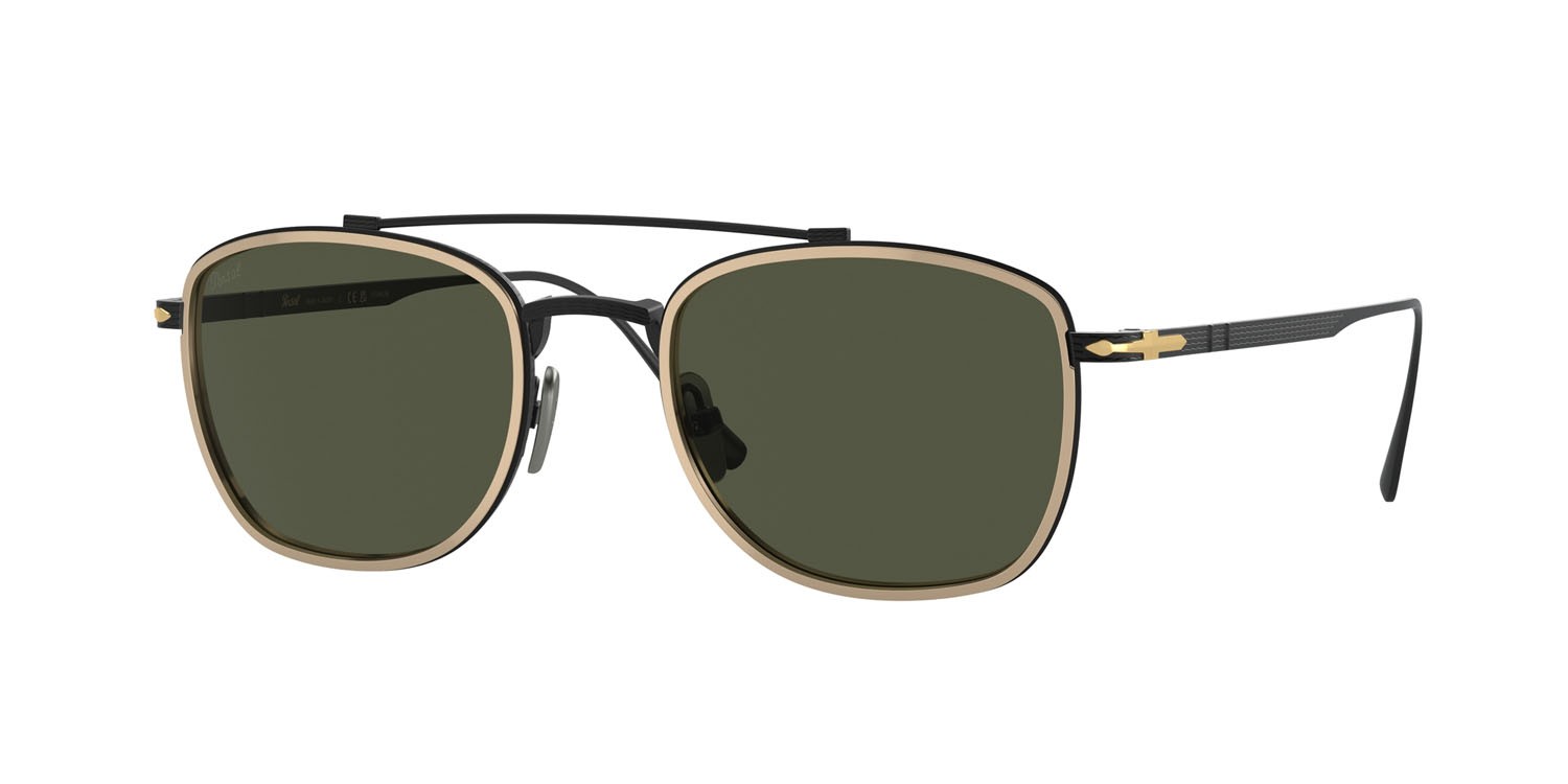 Sonnenbrillen Persol PO 5005ST (800831) farbe nero/oro form rechteckig gläser verde