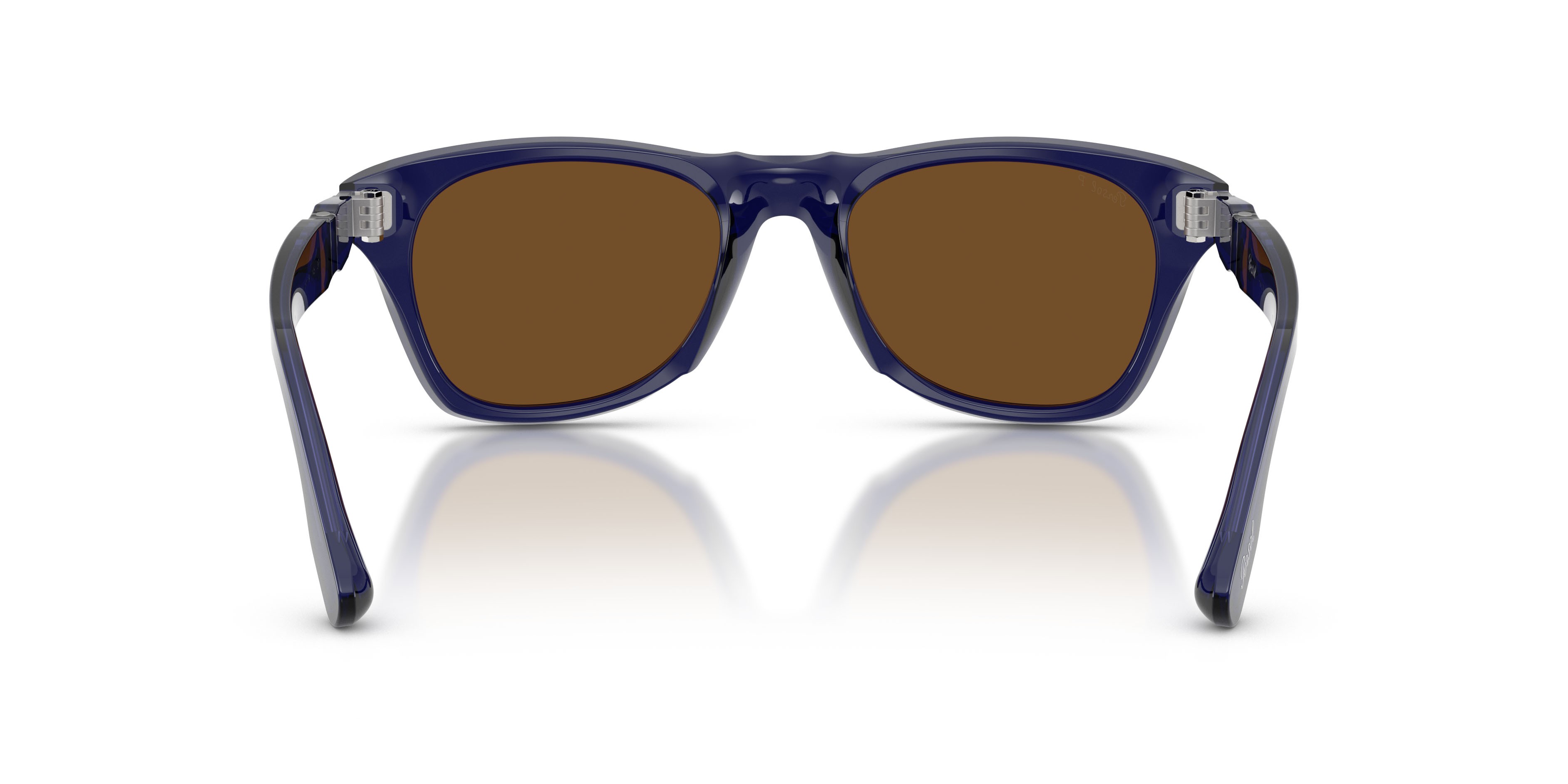 Occhiali da sole Persol PO 8001S (181/57) colore cobalto forma pantos lenti polar marrone