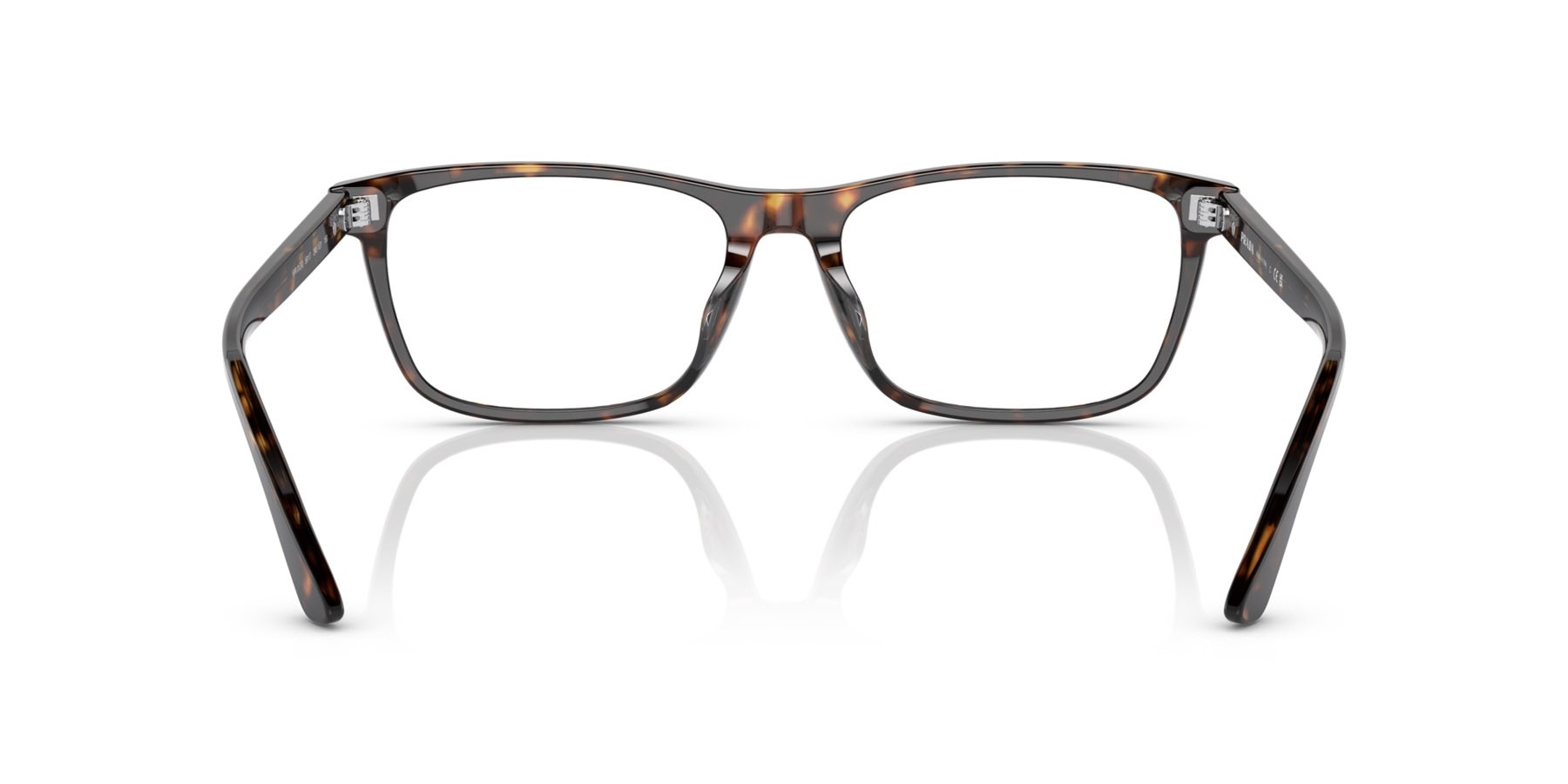 Occhiali da vista Prada PR 01ZVD (2AU1O1) colore tartarugato forma rettangolare lenti lente demo