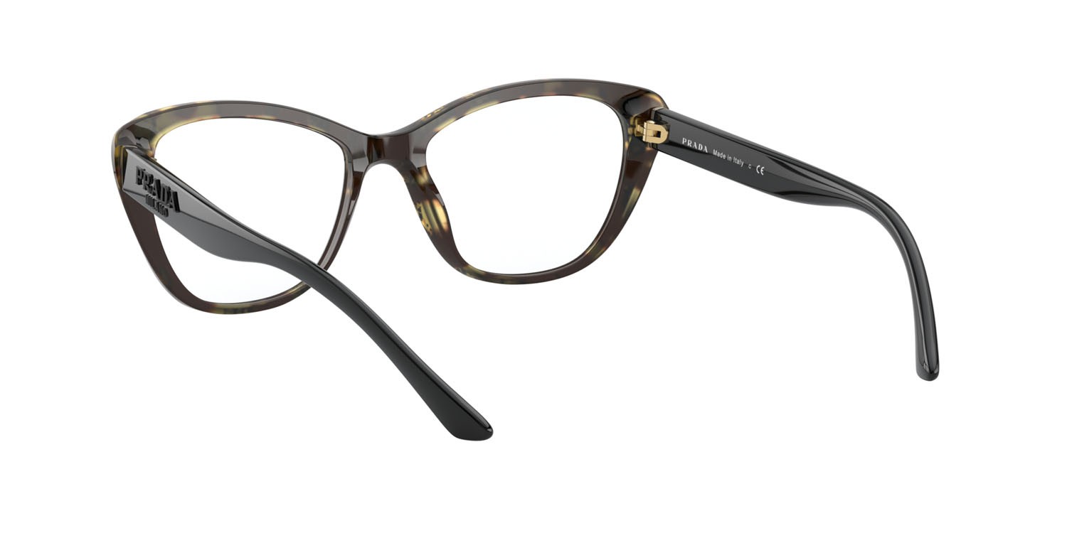 Brillen Prada PR 04WV (3891O1) farbe nero/havana medio form schmetterling gläser lente demo