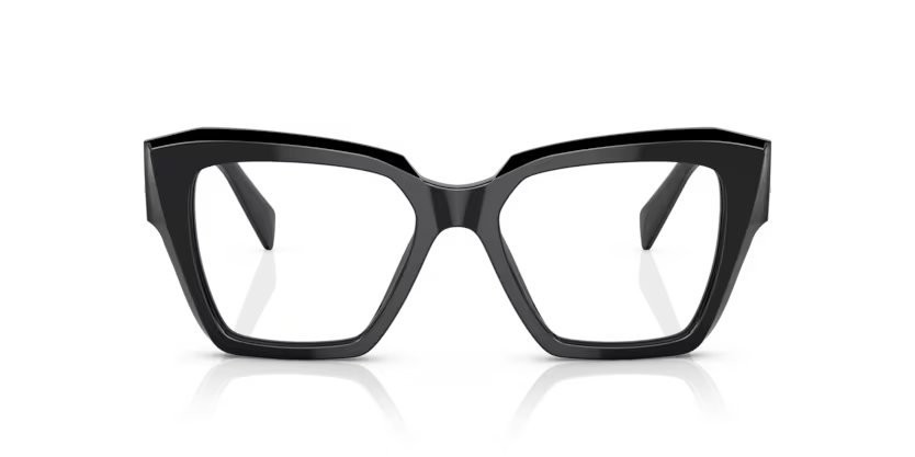 Eyeglasses Prada PR 09ZV (1AB1O1) color nero shape square lenses lente demo