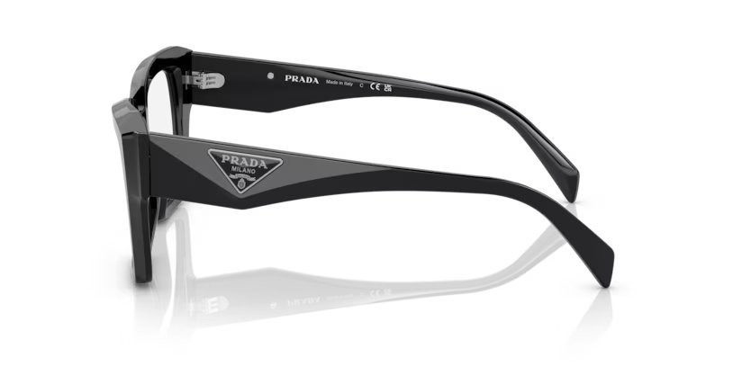Eyeglasses Prada PR 09ZV (1AB1O1) color nero shape square lenses lente demo