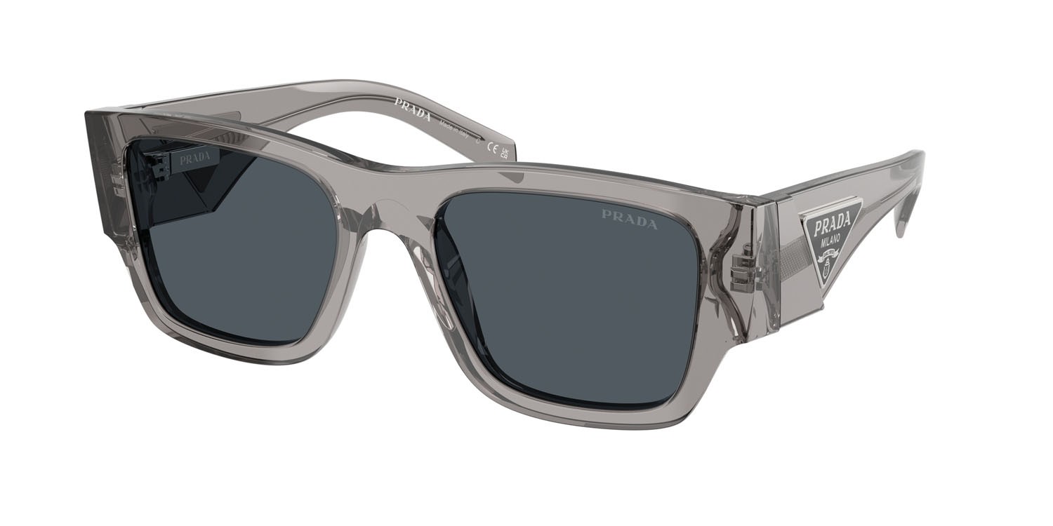 Sunglasses Prada PR 10ZS (16Z70B) color transparent asphalt shape square lenses grigio scuro
