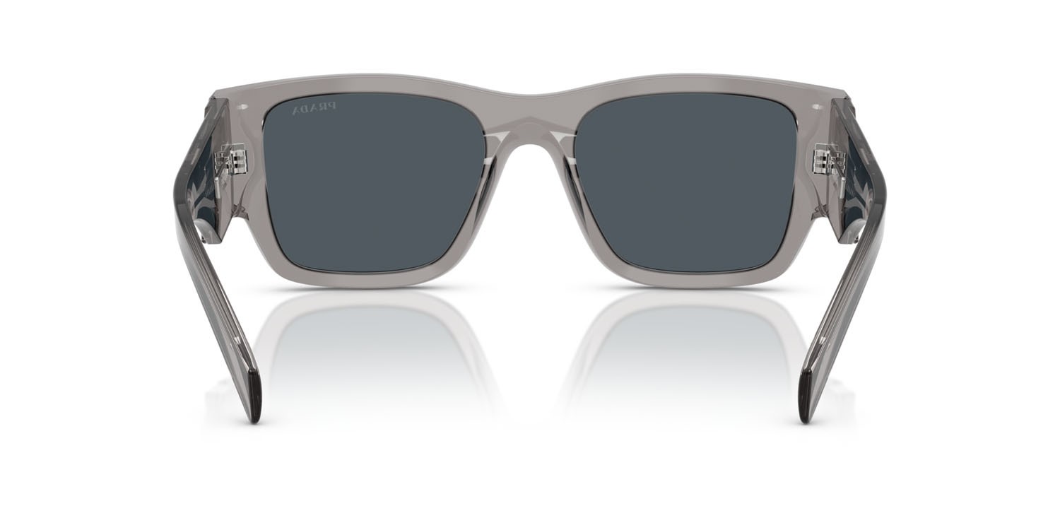 Sunglasses Prada PR 10ZS (16Z70B) color transparent asphalt shape square lenses grigio scuro