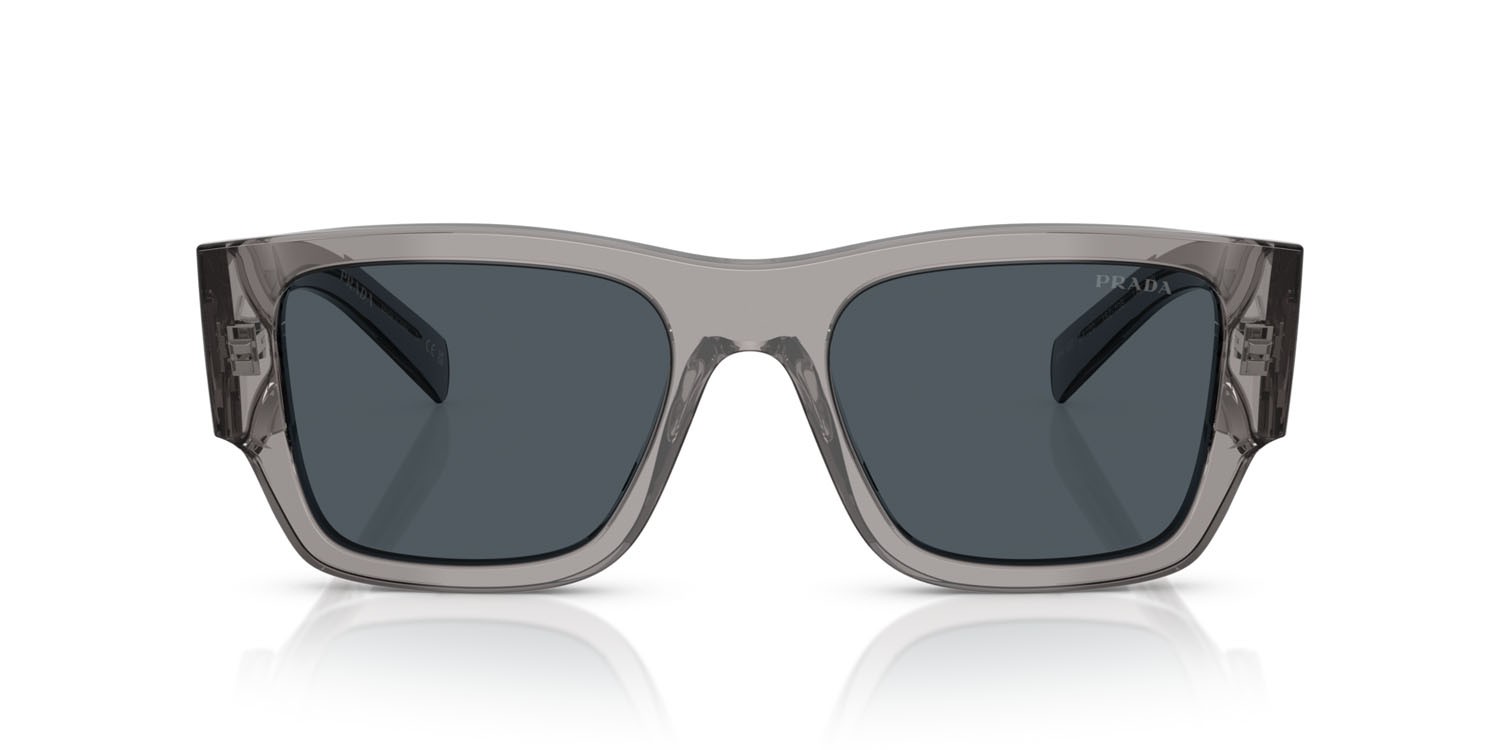 Sunglasses Prada PR 10ZS (16Z70B) color transparent asphalt shape square lenses grigio scuro