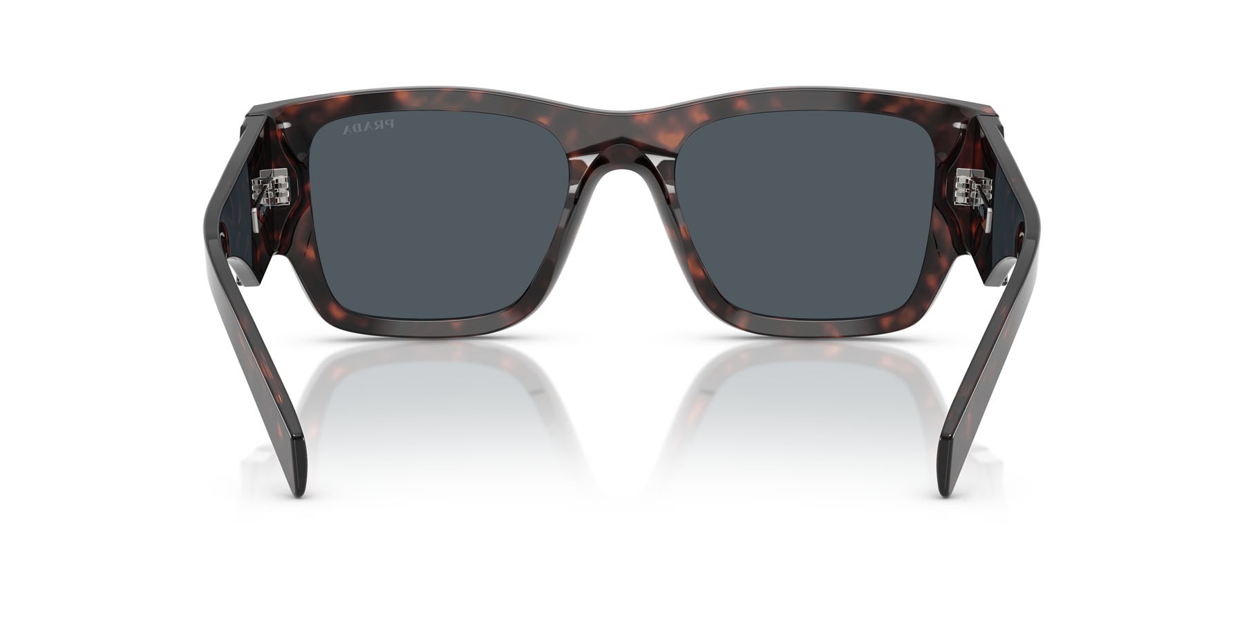 Occhiali da sole Prada PR 10ZS (17N70B) colore root tartarugato forma quadrato lenti grigio scuro