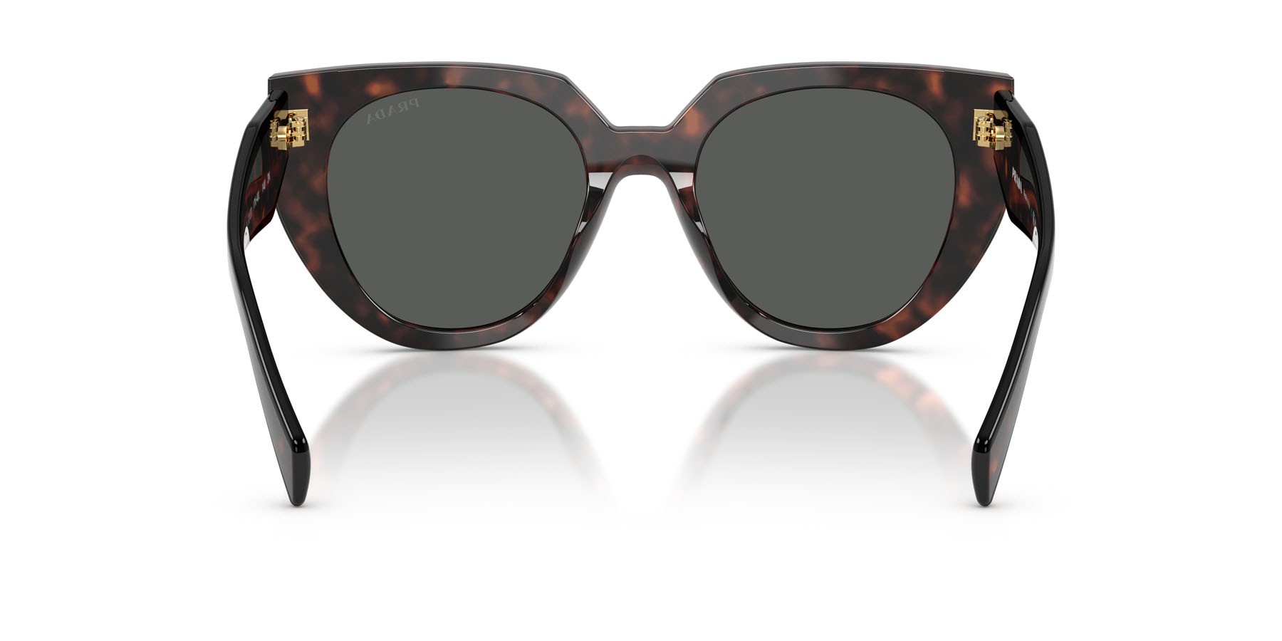 Sunglasses Prada PR 14WS (17N40L) color root tartarugato shape cat eye lenses grigio scuro