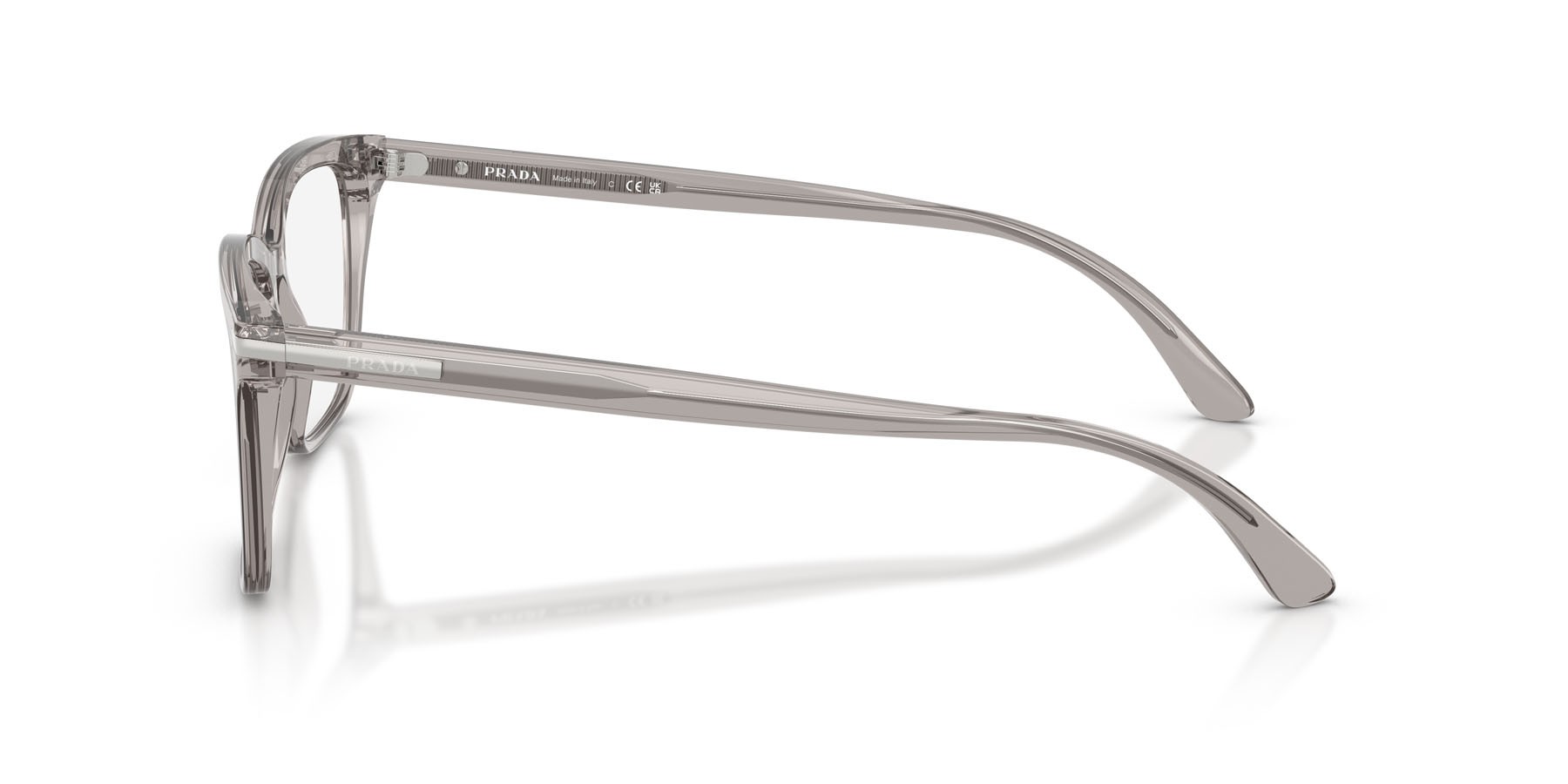 Occhiali da vista Prada PR 14WV (10J1O1) colore hematite forma rettangolare lenti lente demo