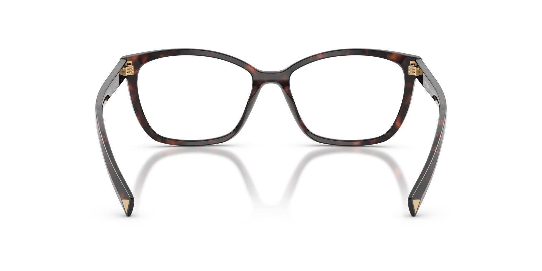 Eyeglasses Prada PR 15ZV (17N1O1) color root tartarugato shape rectangle lenses lente demo