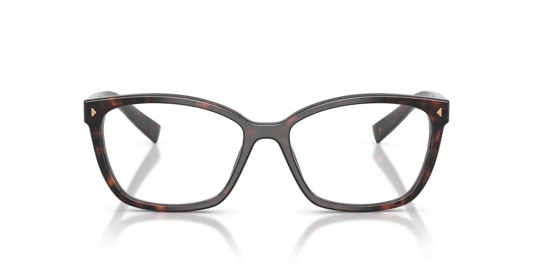 Eyeglasses Prada PR 15ZV (17N1O1) color root tartarugato shape rectangle lenses lente demo