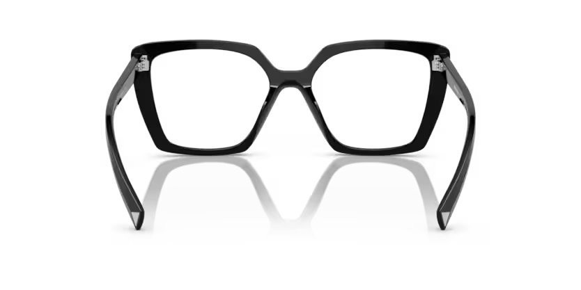 Eyeglasses Prada PR 16ZV (1AB1O1) color nero shape square lenses lente demo