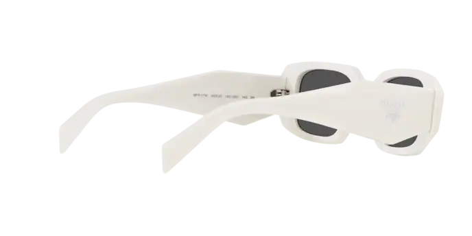 Sunglasses Prada Symbole PR 17WS (1425S0) color talc shape rectangle lenses dark grey
