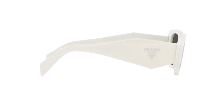 Sunglasses Prada Symbole PR 17WS (1425S0) color talc shape rectangle lenses dark grey