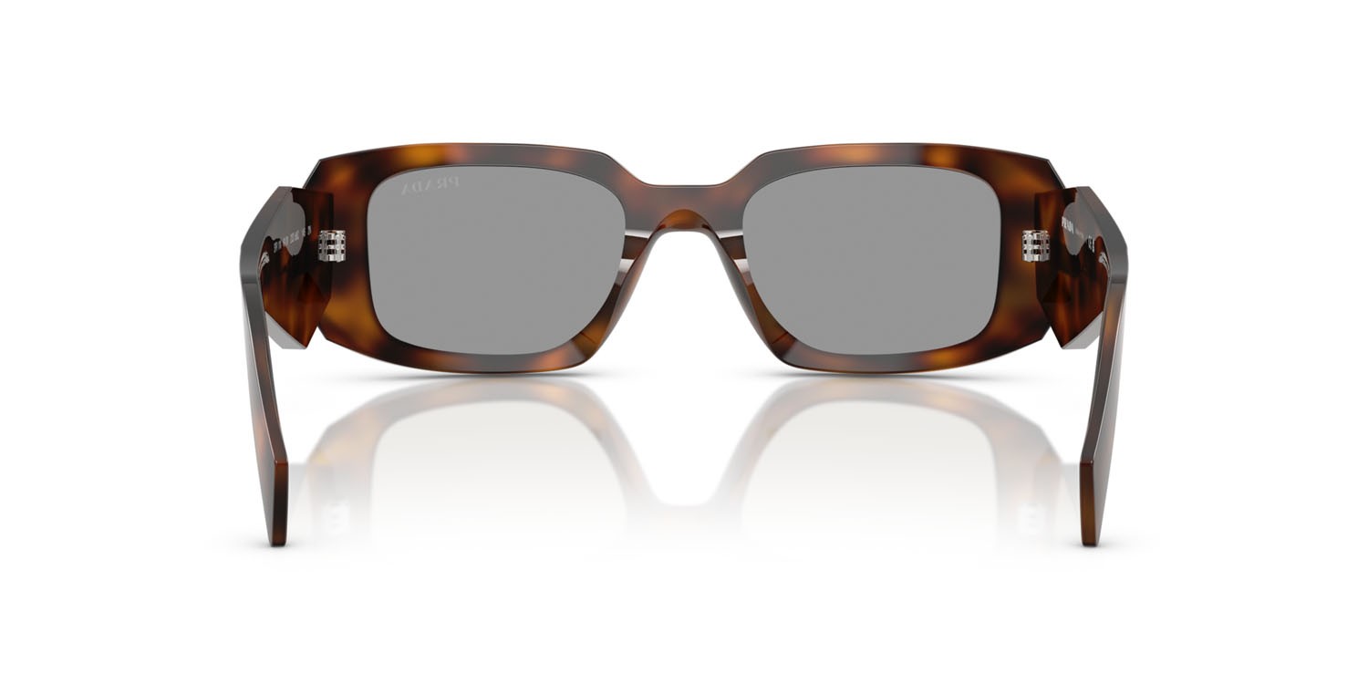 Sunglasses Prada PR 17WS (20D50Q) color juniper tartarugato shape rectangle lenses grigio