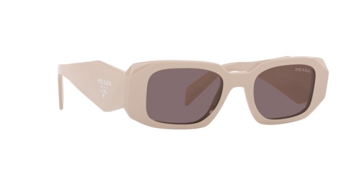 Occhiali da sole Prada Symbole PR 17WS (VYJ6X1) colore powder forma rettangolare lenti purple brown
