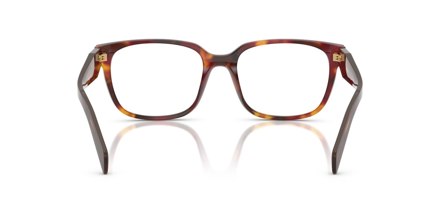 Eyeglasses Prada PR 17ZV (22A1O1) color turchese poppy shape rectangle lenses lente demo