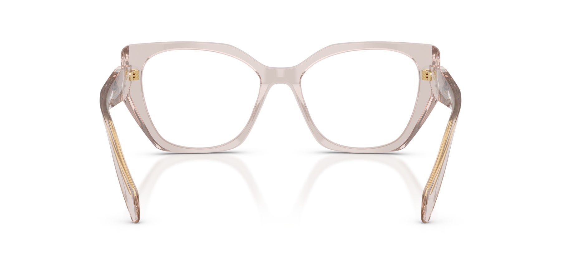 Eyeglasses Prada PR 18WV (29D1O1) color malva freddo shape irregular lenses lente demo