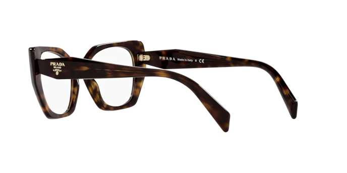 Eyeglasses Prada PR 18WV (2AU1O1) color tortoise shape irregular lenses demo lens