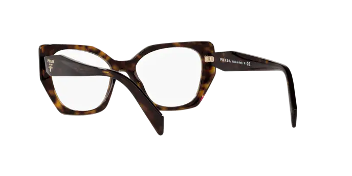 Eyeglasses Prada PR 18WV (2AU1O1) color tortoise shape irregular lenses demo lens