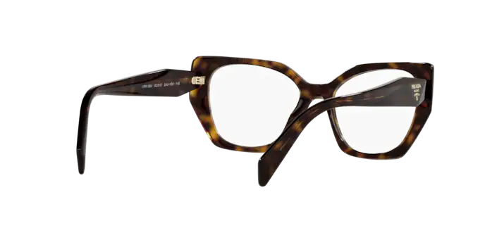 Eyeglasses Prada PR 18WV (2AU1O1) color tortoise shape irregular lenses demo lens
