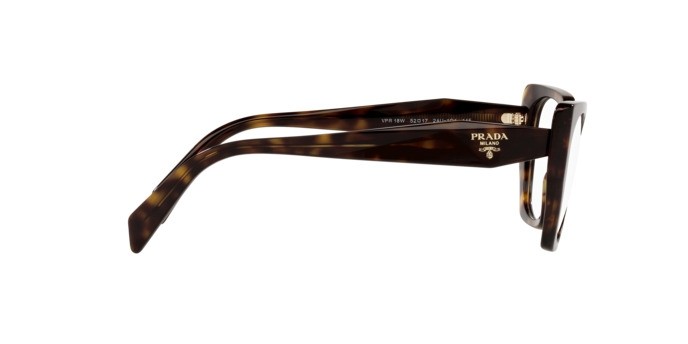 Eyeglasses Prada PR 18WV (2AU1O1) color tortoise shape irregular lenses demo lens