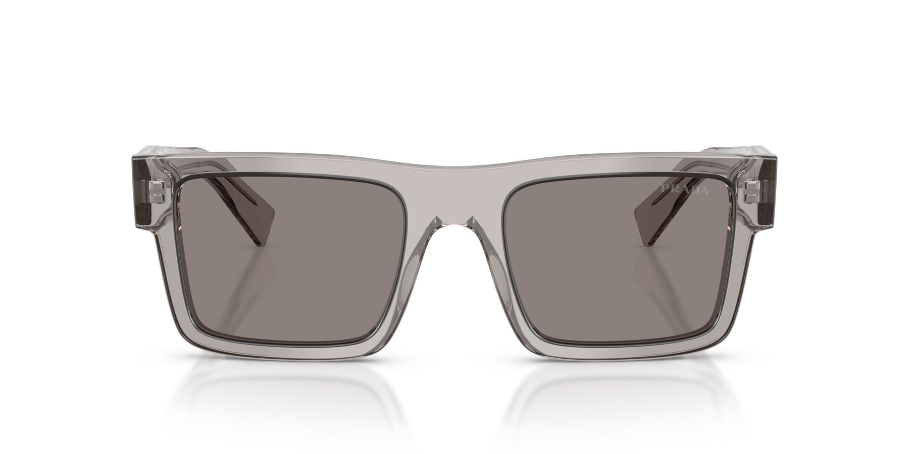 Occhiali da sole Prada PR 19WS (10J80Q) colore hematite forma rettangolare lenti grigio scuro