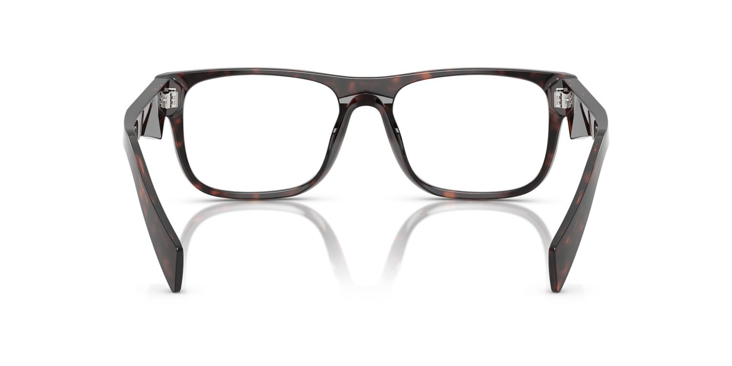 Eyeglasses Prada PR 22ZV (17N1O1) color root tartarugato shape square lenses lente demo
