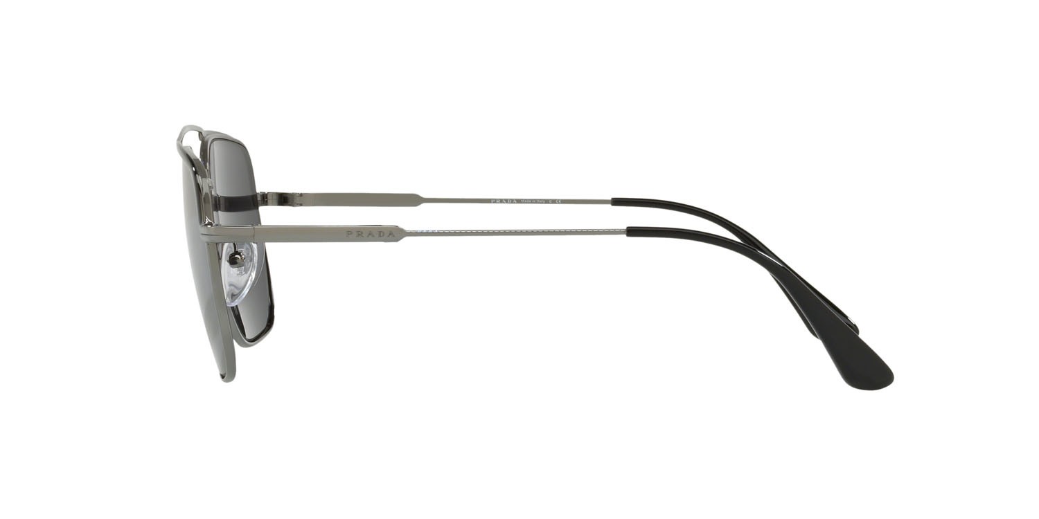 Sonnenbrillen Prada Conceptual PR 53VS (M4Y5S0) farbe nero/gunmetal form quadratisch gläser grigio
