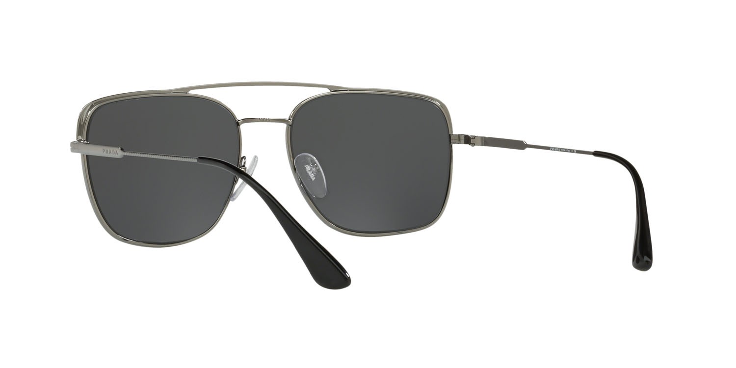 Sonnenbrillen Prada Conceptual PR 53VS (M4Y5S0) farbe nero/gunmetal form quadratisch gläser grigio