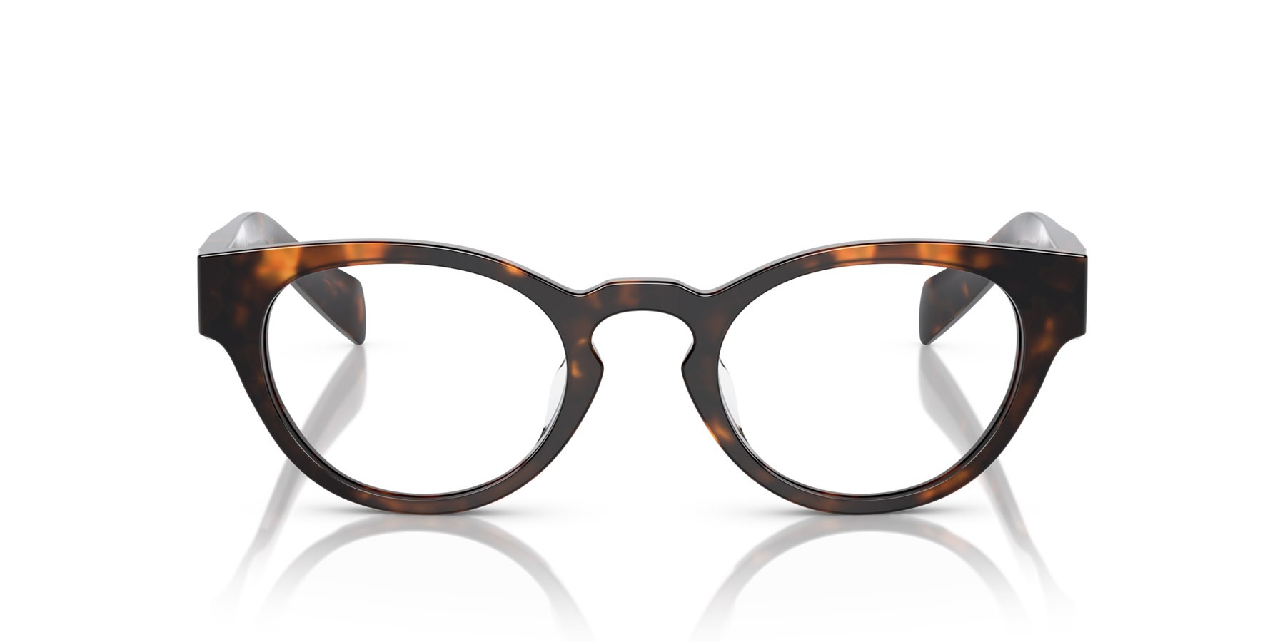 Eyeglasses Prada PR A11VD (14L1O1) color miele tartarugato shape oval lenses lente demo