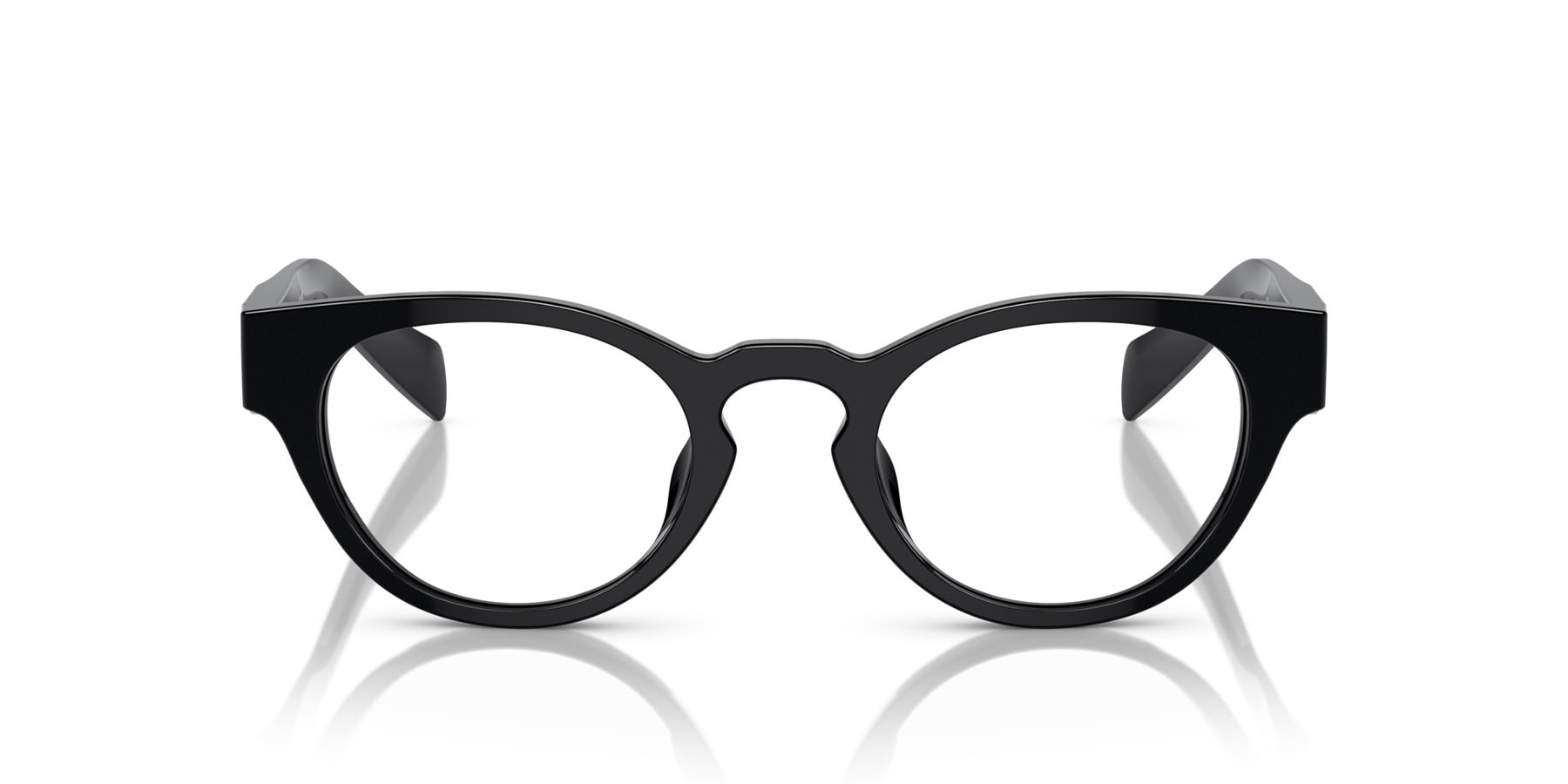 Eyeglasses Prada PR A11VD (16K1O1) color nero shape oval lenses lente demo